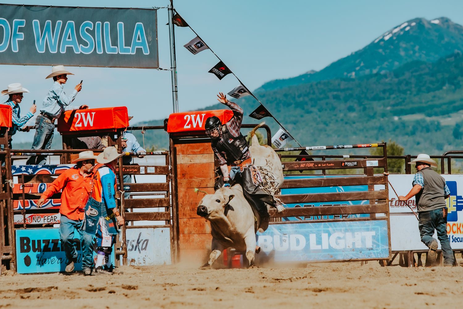 Rodeo Photographer captures Rodeo Alaska, Image by North and Wild Bull Rider