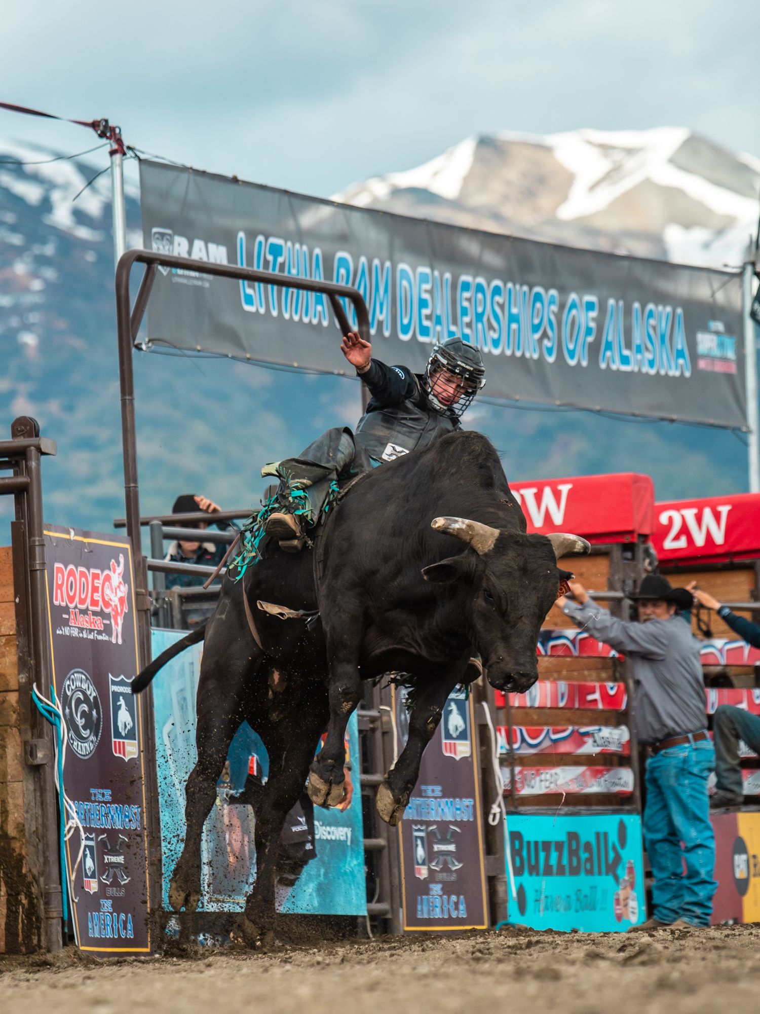 Rodeo Photographer captures Rodeo Alaska in Palmer, Image by North and Wild Bull Rider
