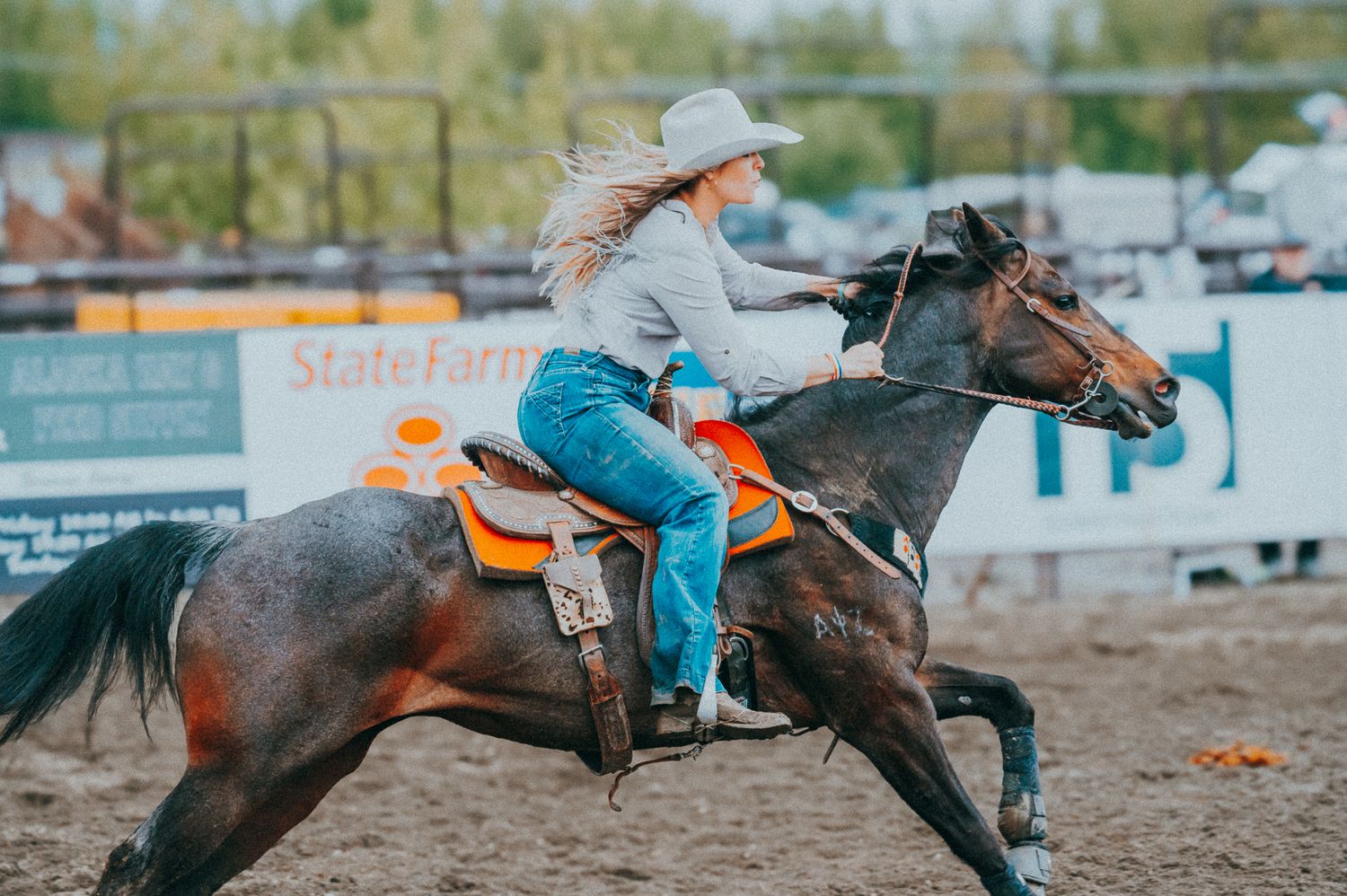 Rodeo Photographer captures Rodeo Alaska in Palmer, Image by North and Wild Barrel Racer