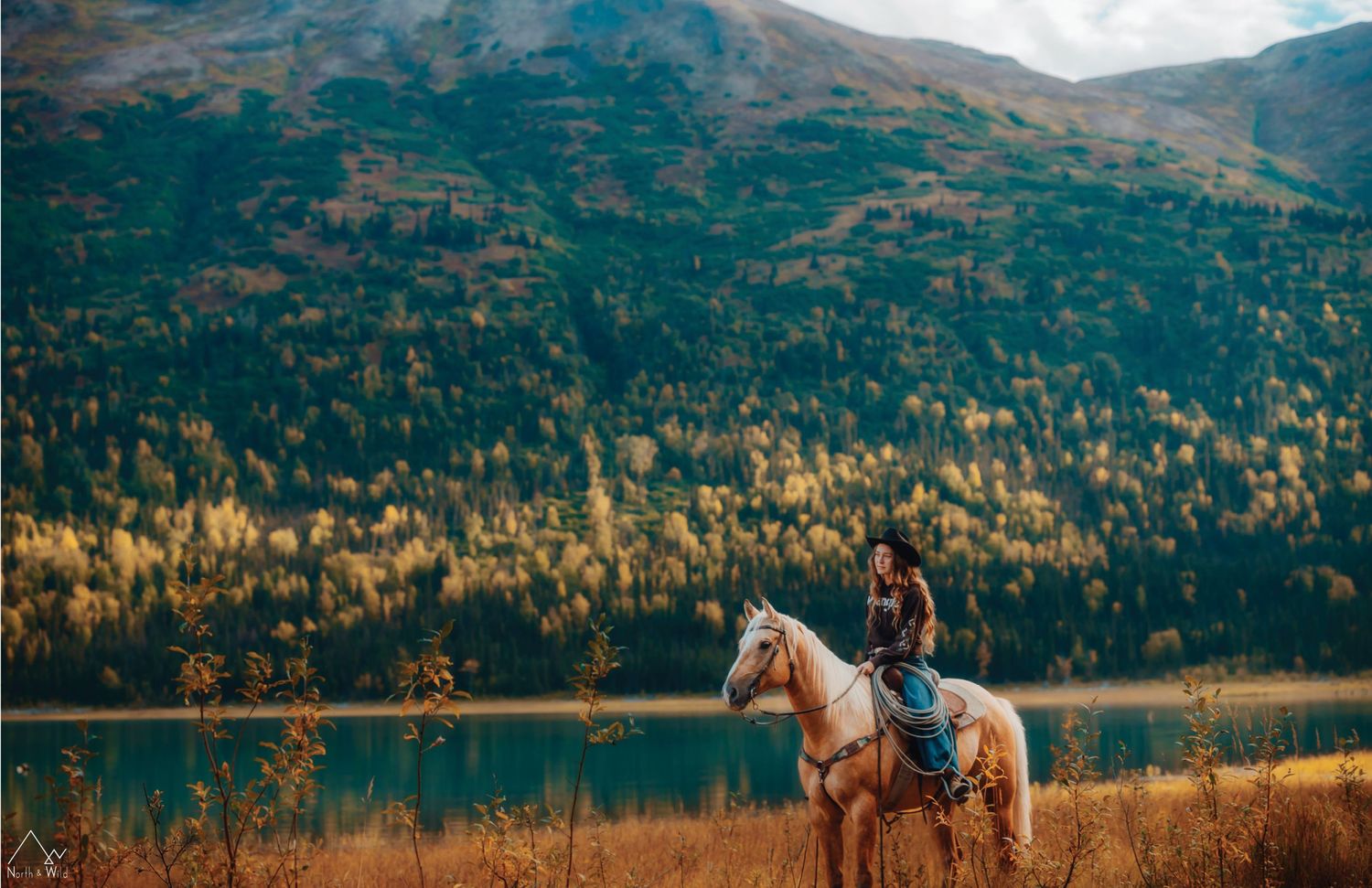 Equine and Owner Portrait Photography by North and Wild in Alaska
