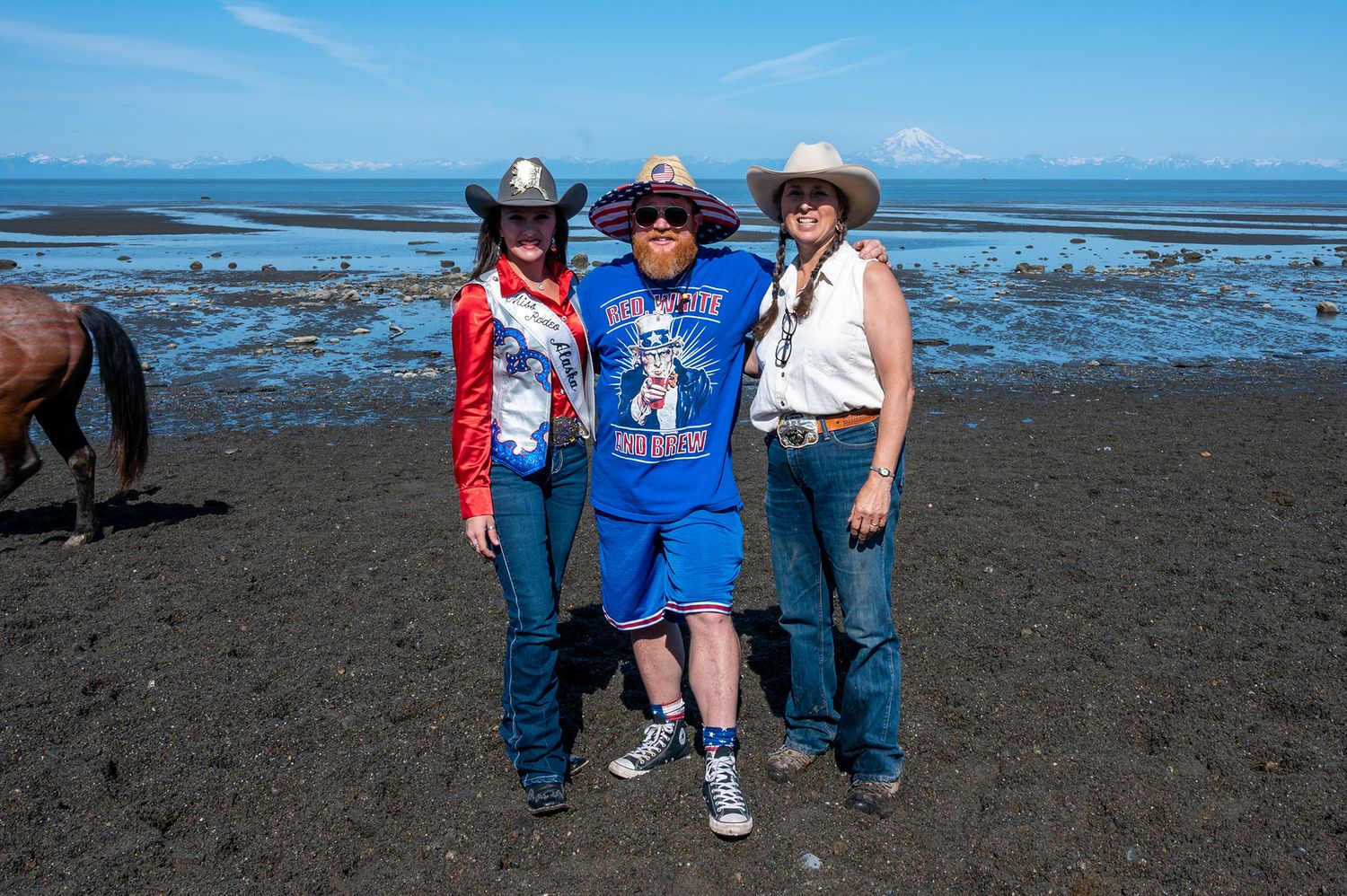 Rodeo Queen and Rodeo Clown in Ninichik Alaska captured by North and Wild