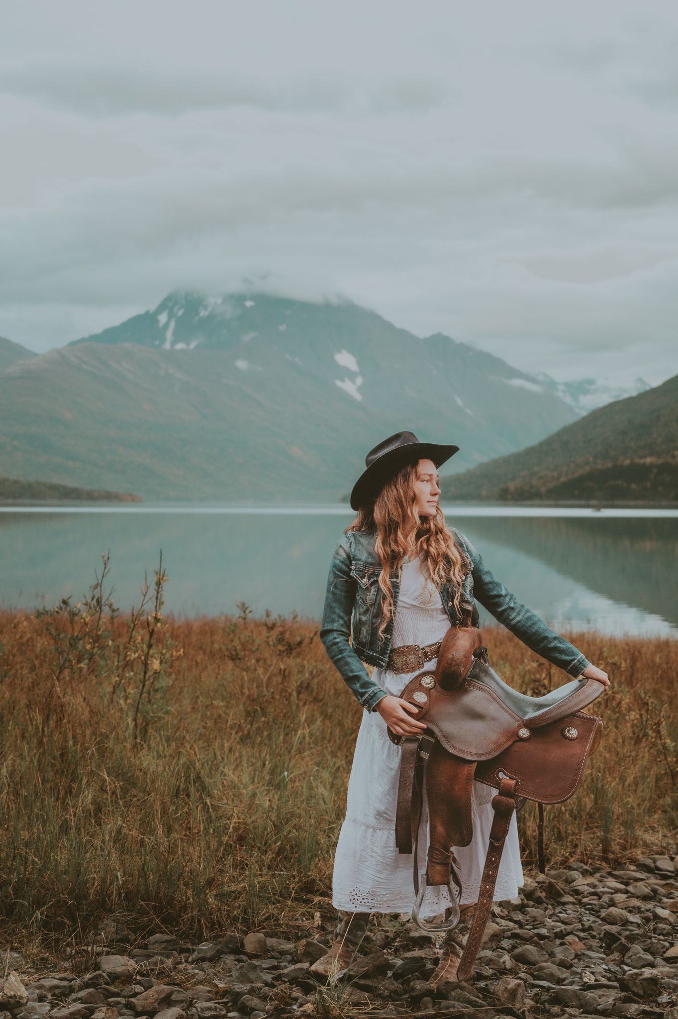 Equine and Owner Portrait Photography by North and Wild in Alaska