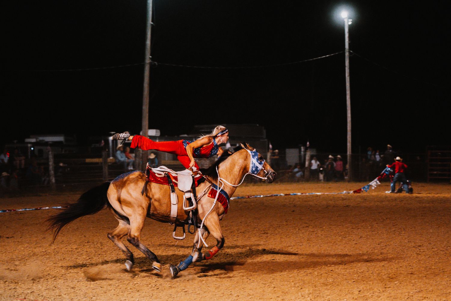 Cowgirl Trick Rider in Missouri Rodeo Photographer Image by North and Wild