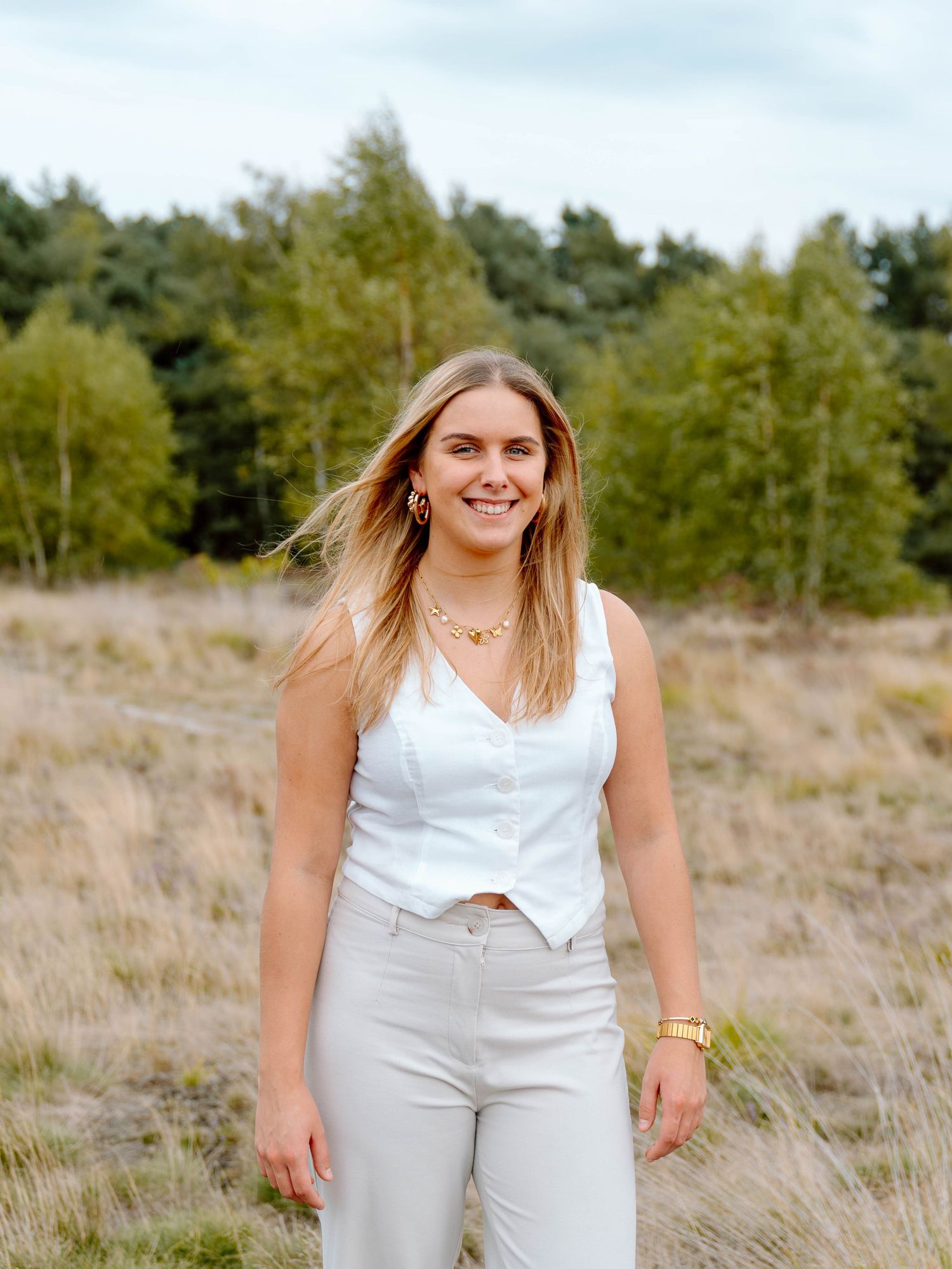 Portret fotoshoot bij Urnenvelden in Weert