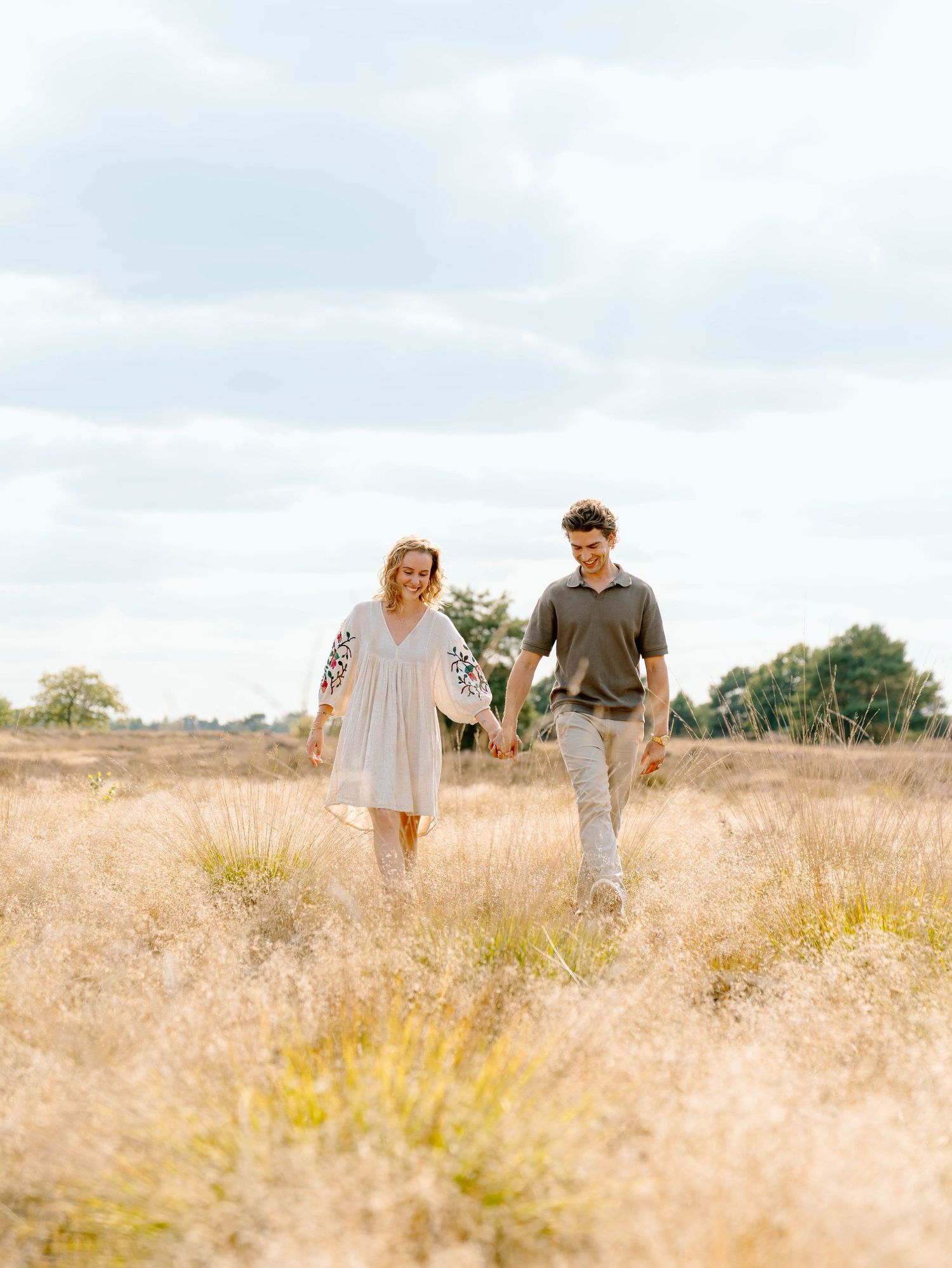 Couple fotoshoot bij Urnenvelden in Weert