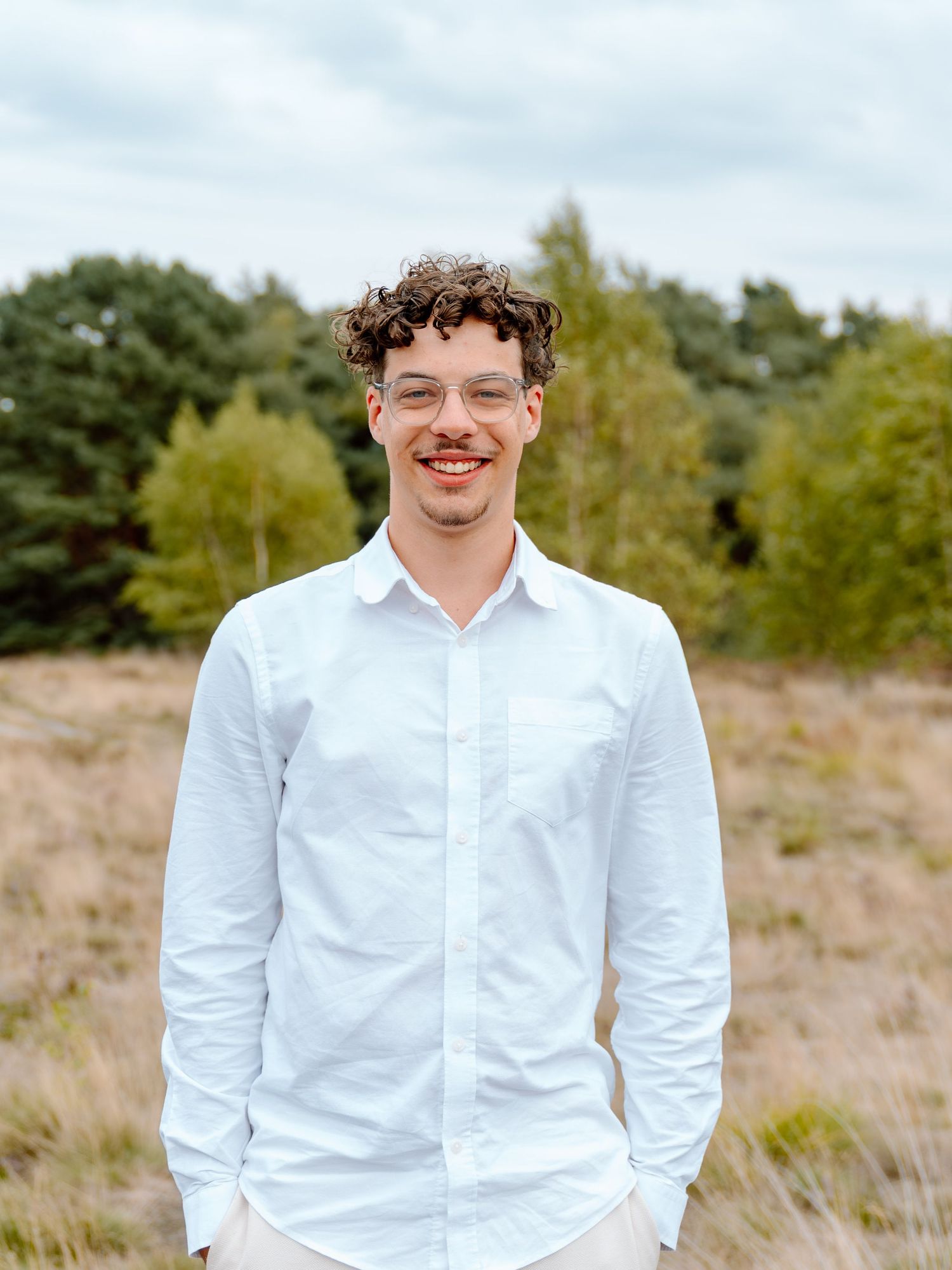 Portret fotoshoot bij Urnenvelden in Weert