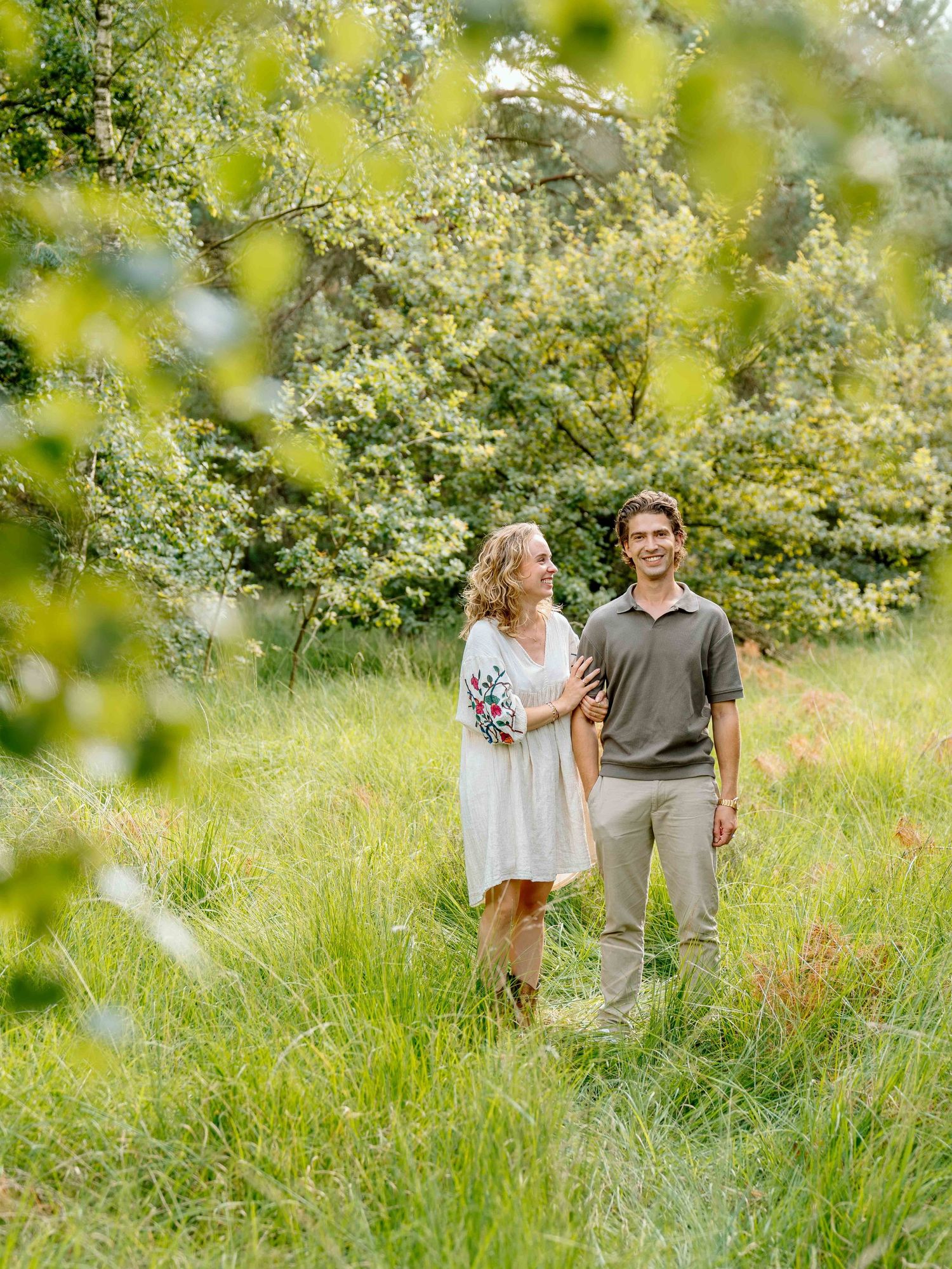 Couple fotoshoot bij Urnenvelden in Weert