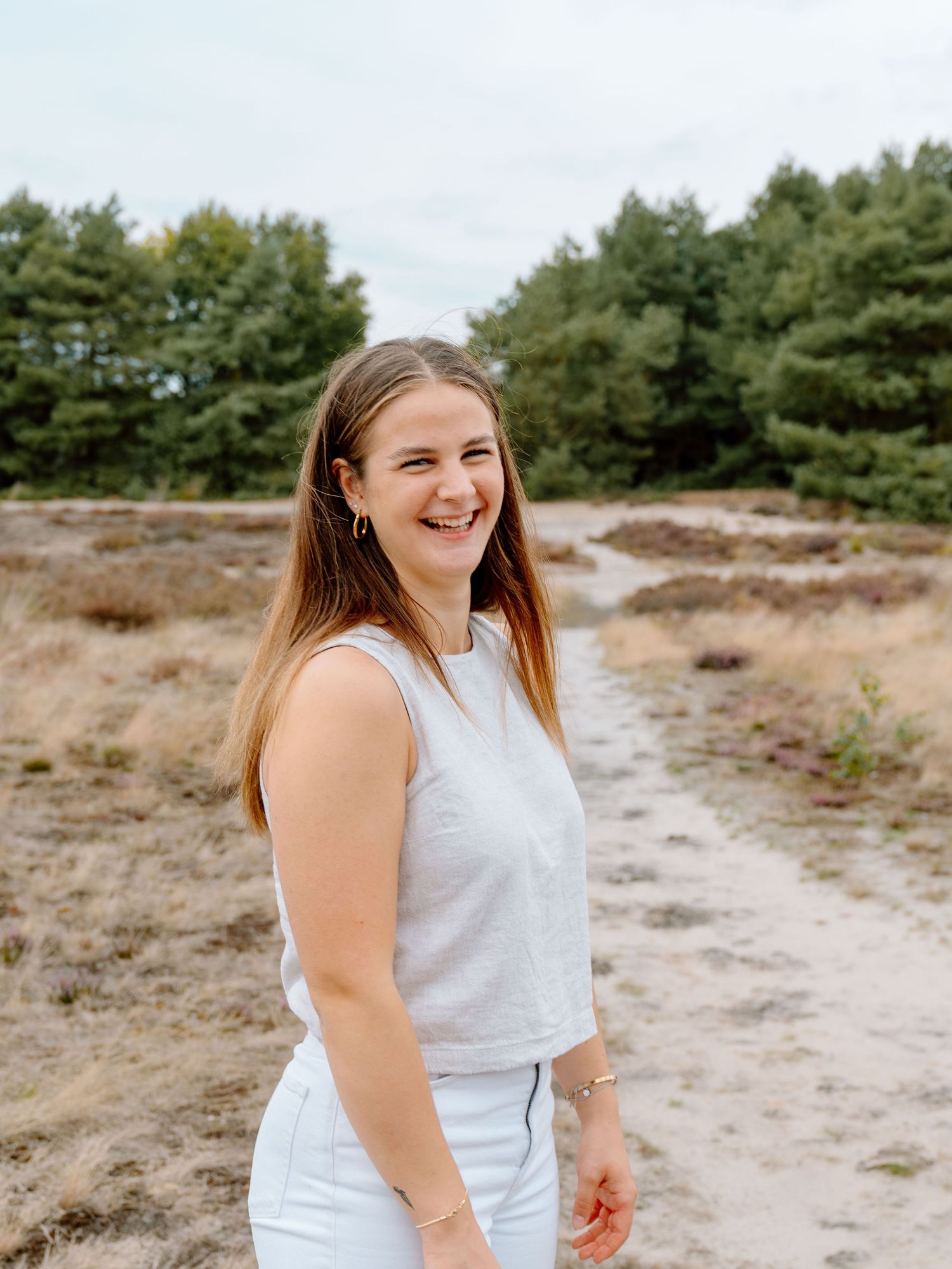 Portret fotoshoot bij Urnenvelden in Weert