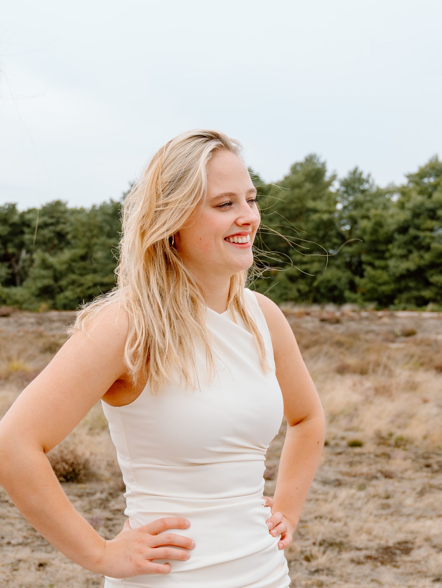 Portret fotoshoot bij Urnenvelden in Weert