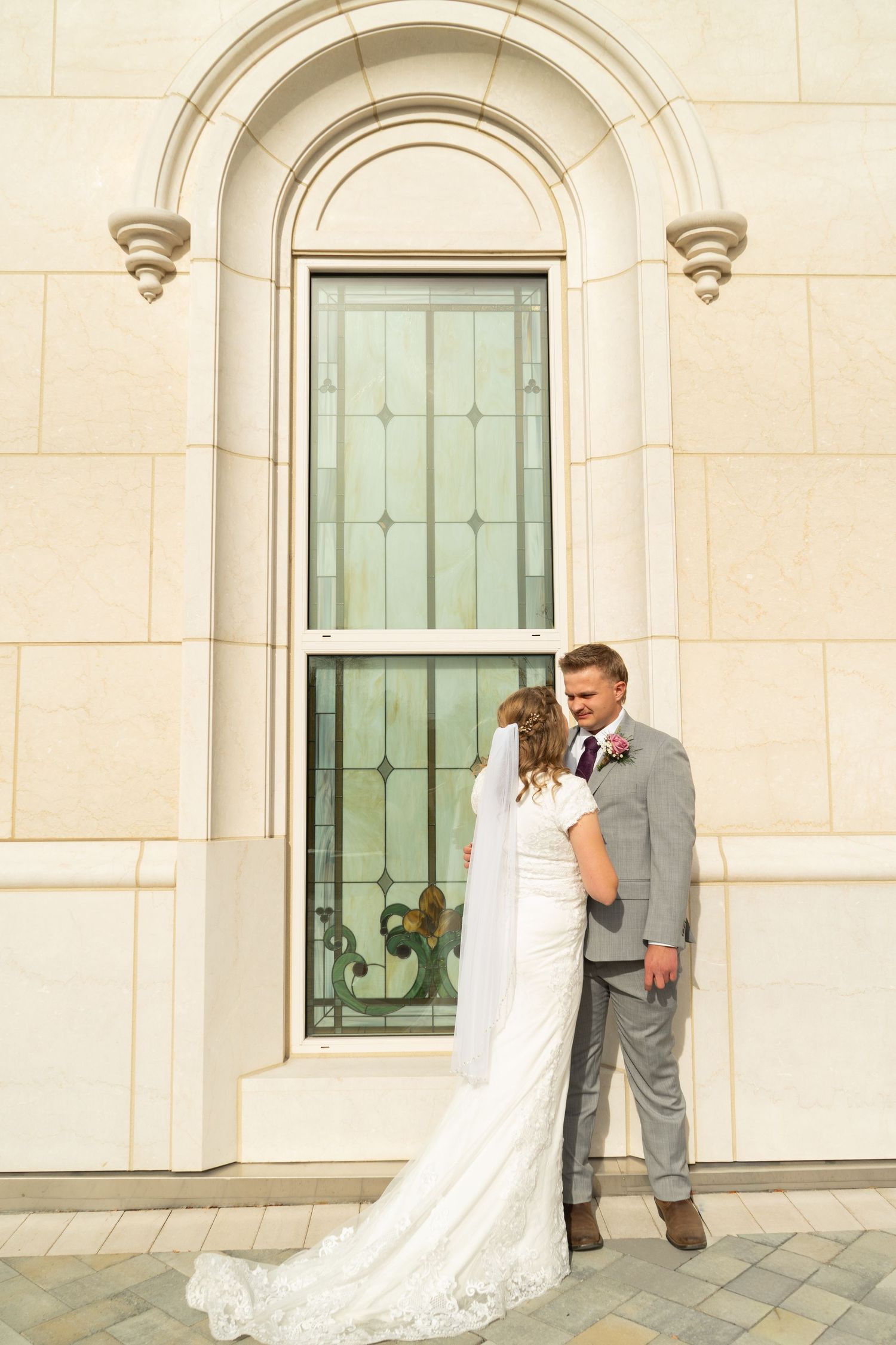 Wedding photo at temple