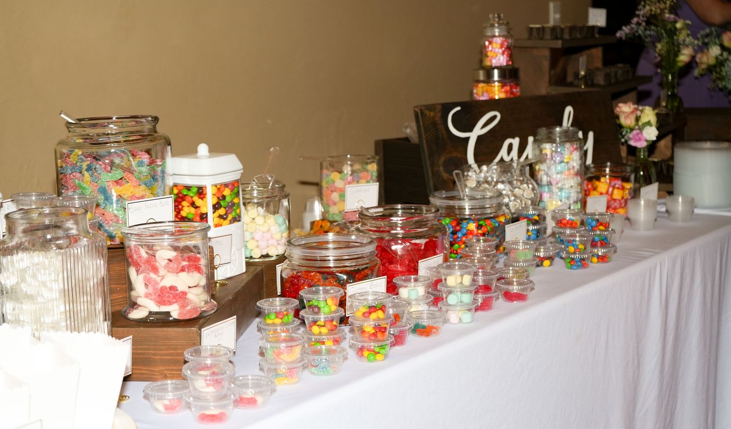 Wedding photo food layout