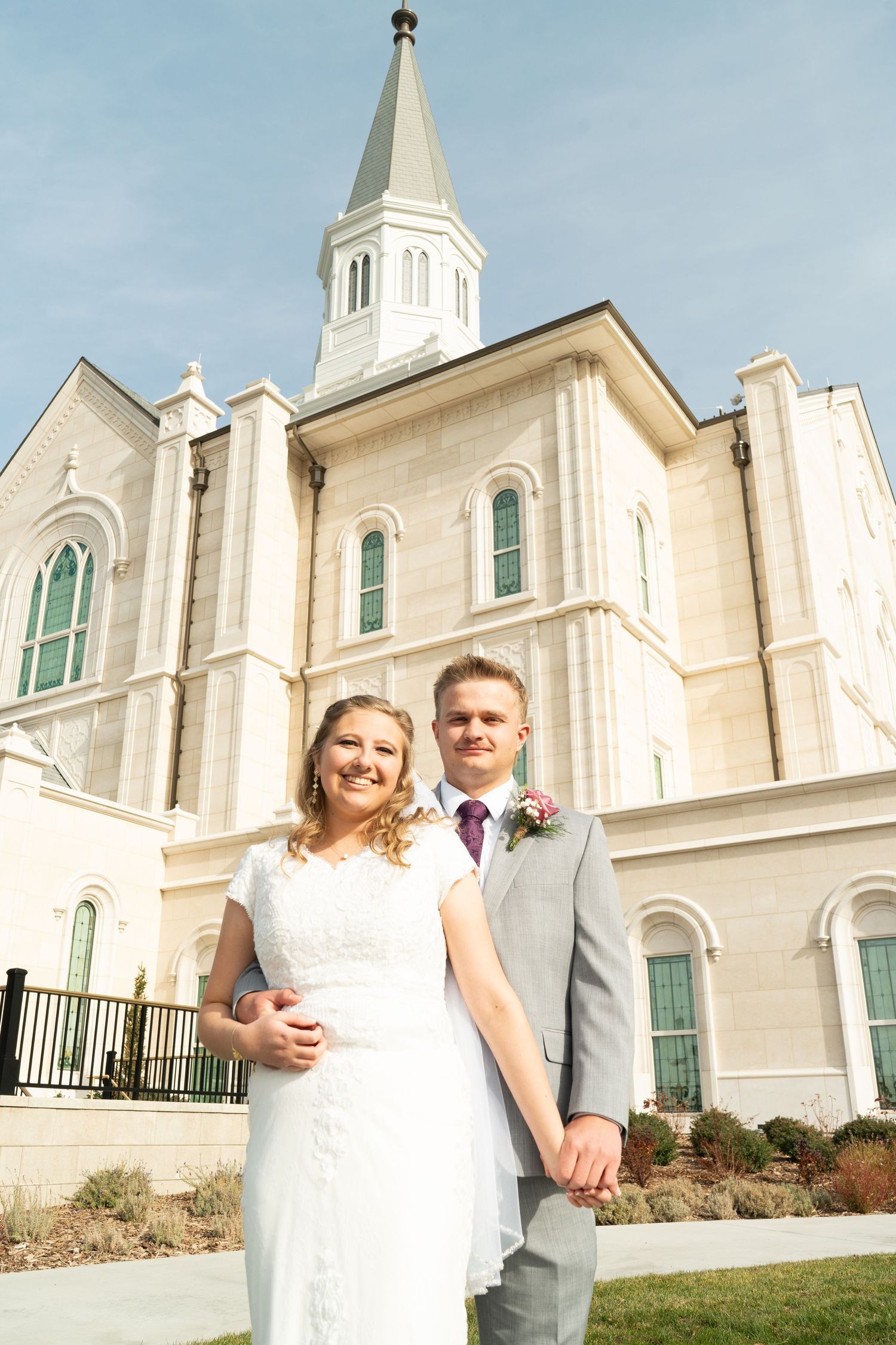 Wedding photo at temple
