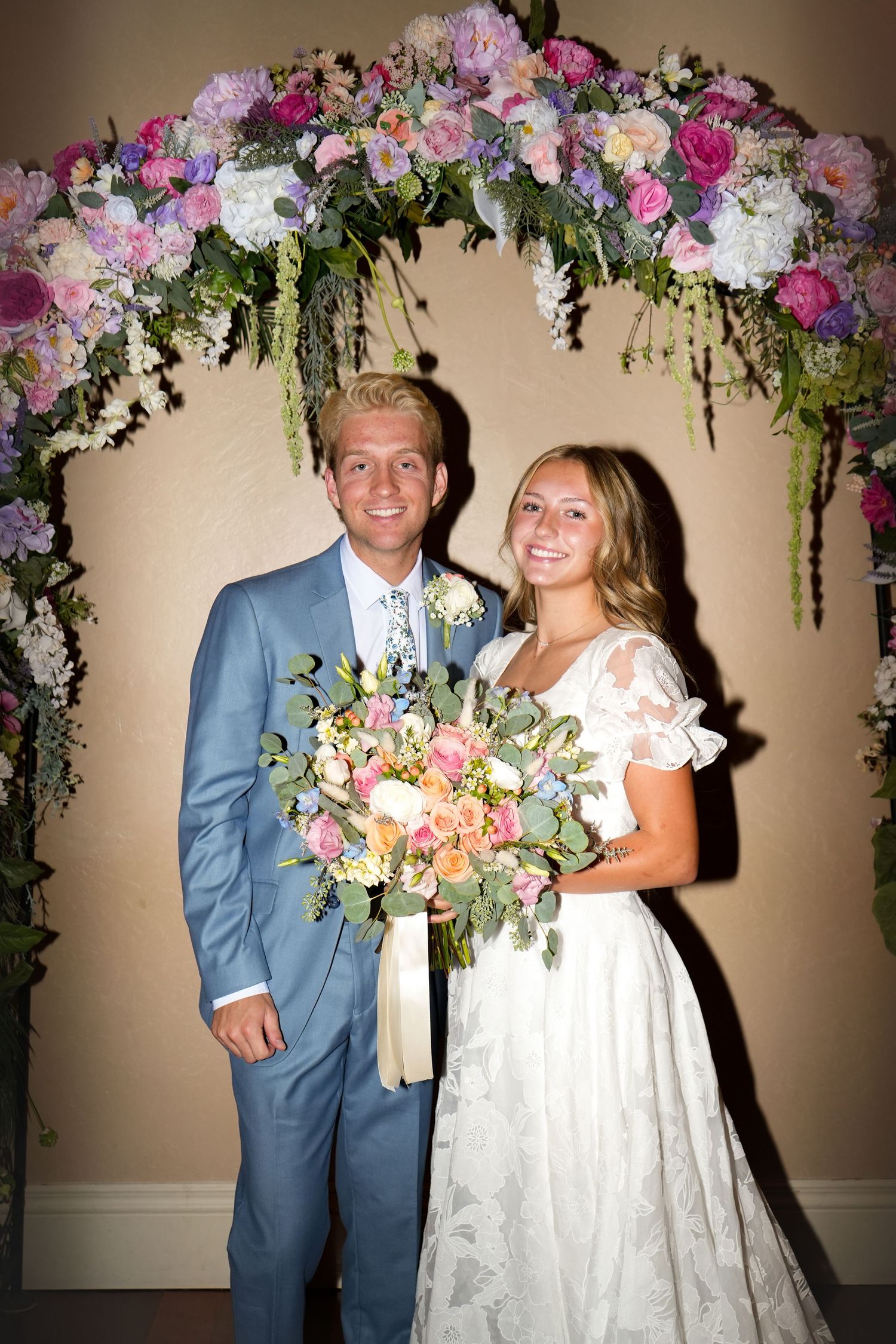 Wedding photo at reception