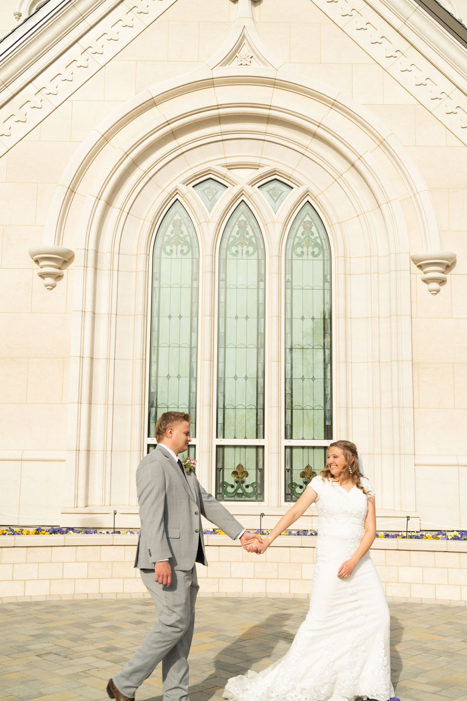 Wedding photo at temple