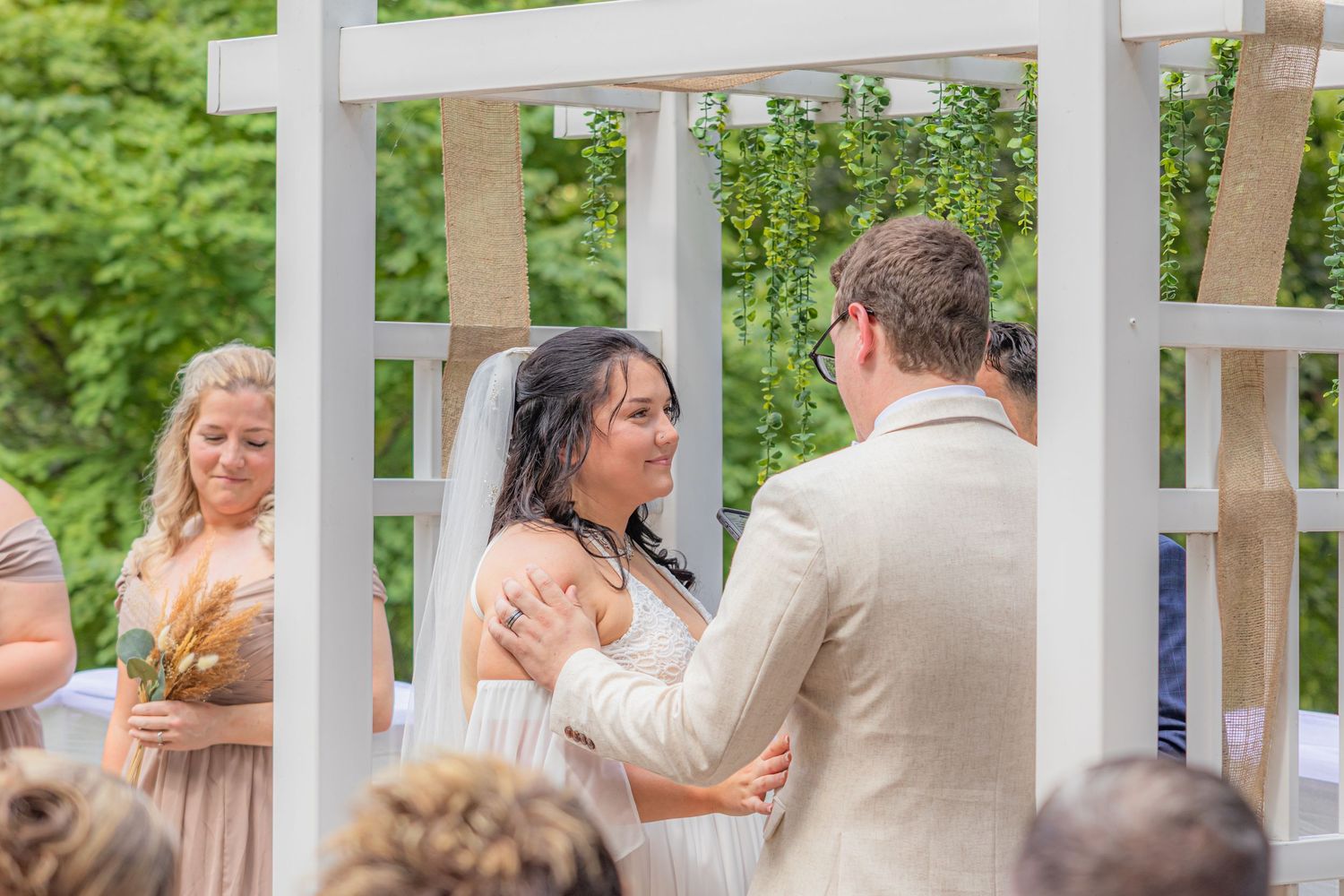 Wedding ceremony portrait
