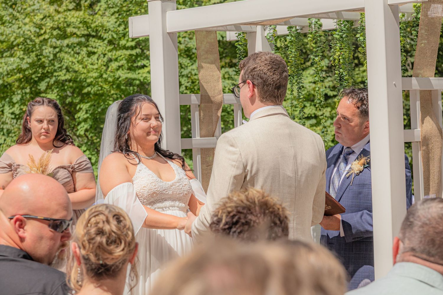 Wedding ceremony portrait