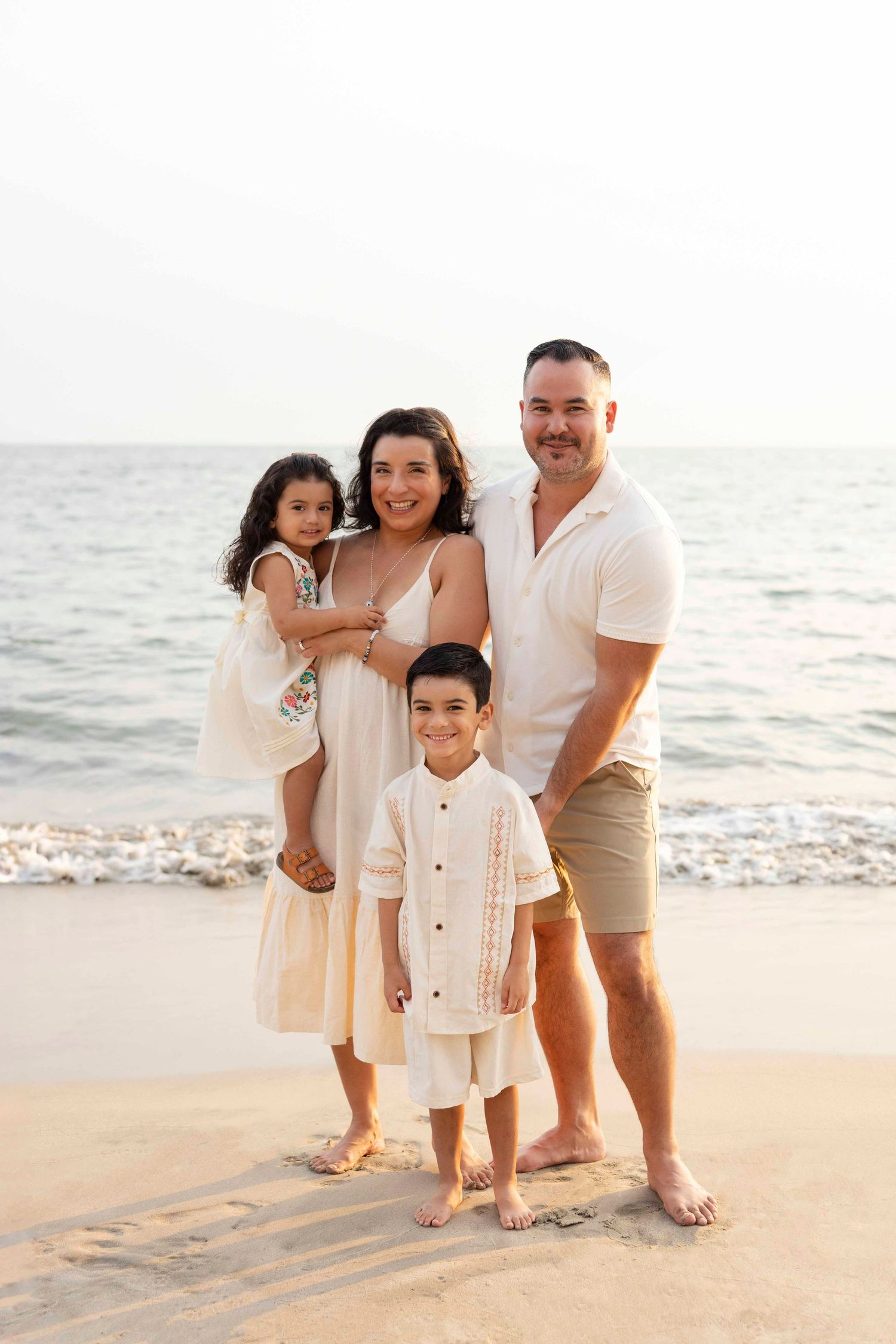 Family beach photography session in Bucerías, Mexico