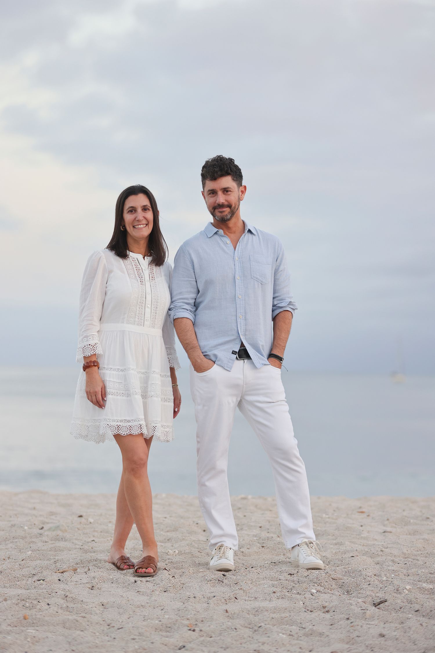 Sibling portraits at Playa Anclote, Hacienda Punta Mita, Mexico, capturing a brother and sister on the beach.