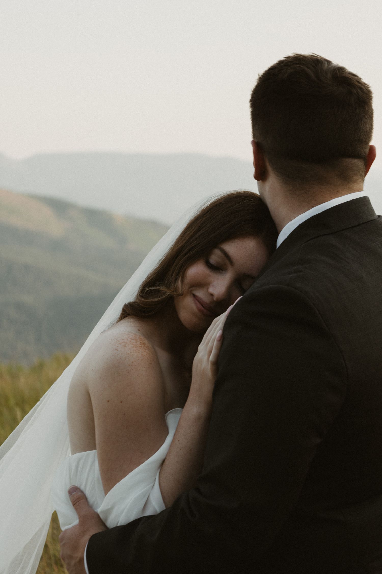 intimate wedding photography Portland Oregon cinematic bridal portraits