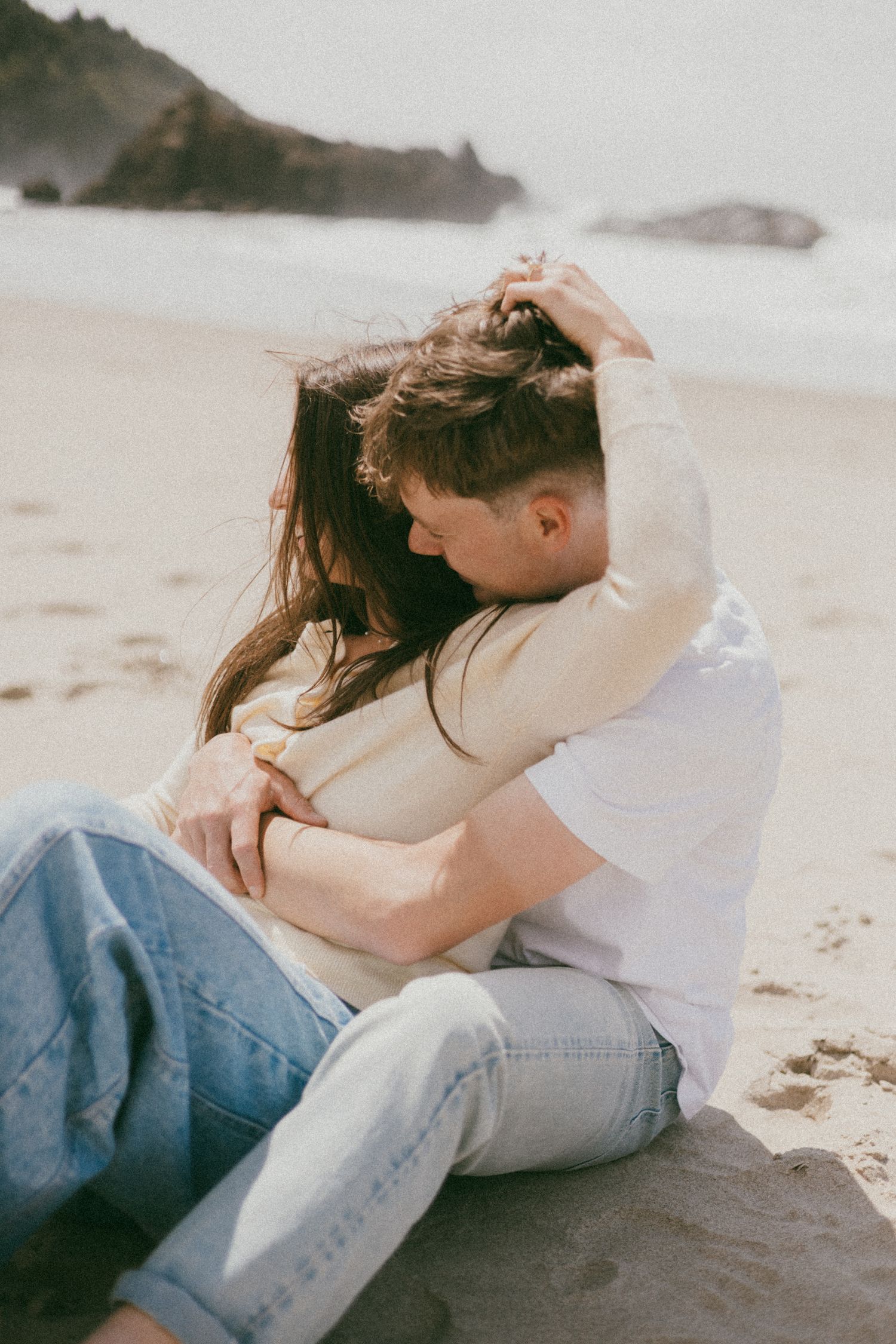 candid engagement photography Oregon Coast and Portland PNW couples