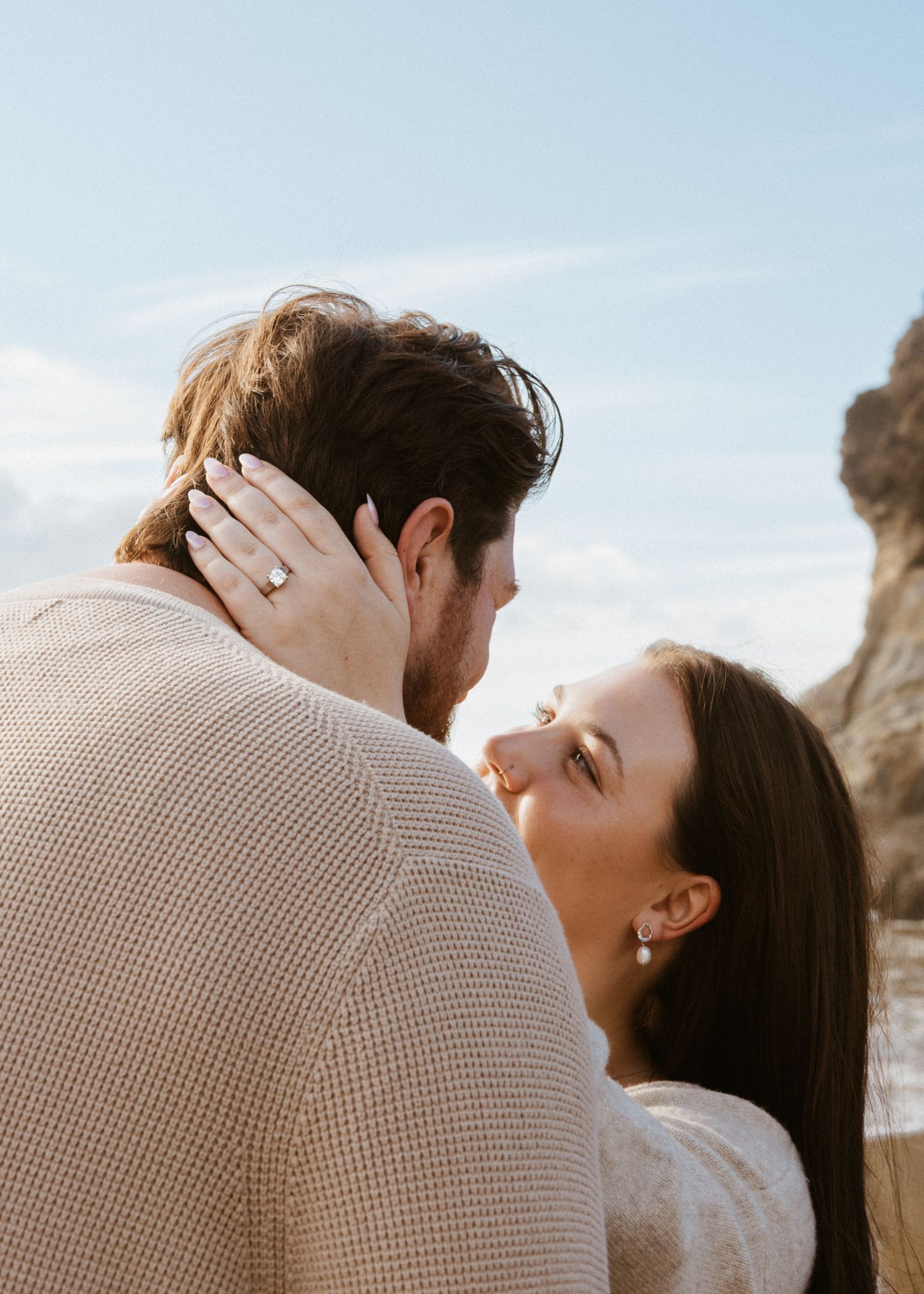 cinematic ring detail engagement photography PNW