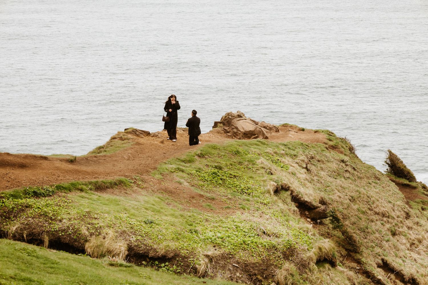 Candid Editorial Portland Photographer Oregon coast Proposal Elk Flats