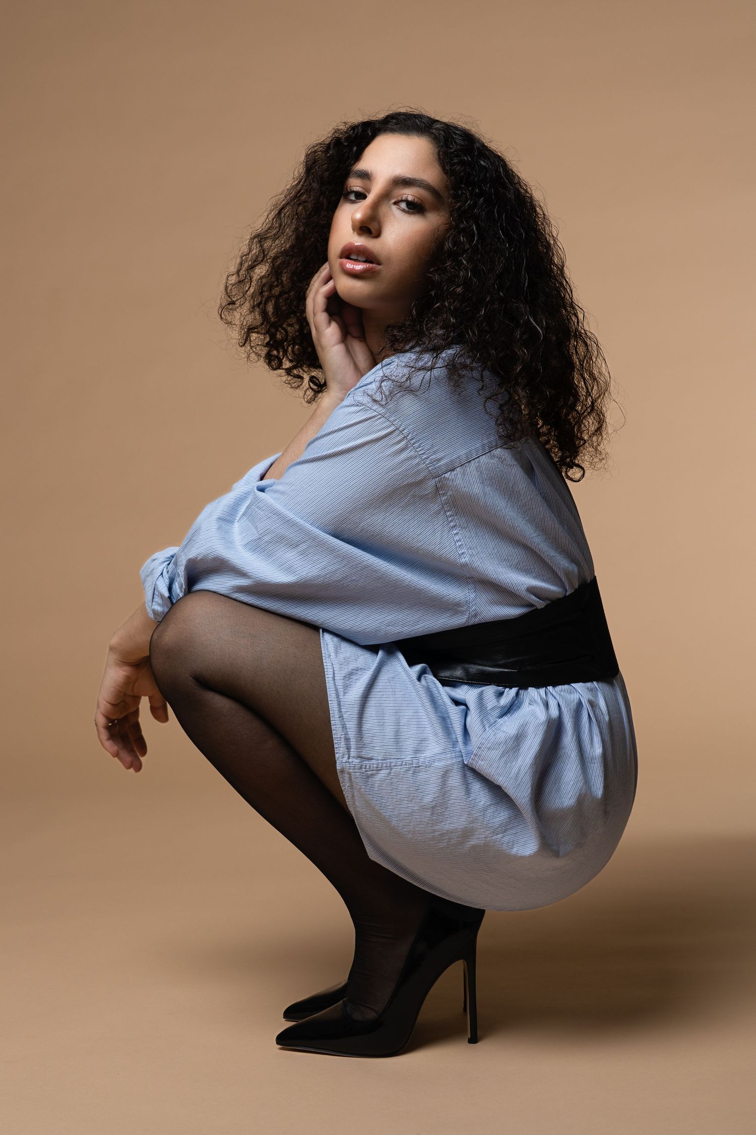 modèle féminin, mode, studio, photographie mode