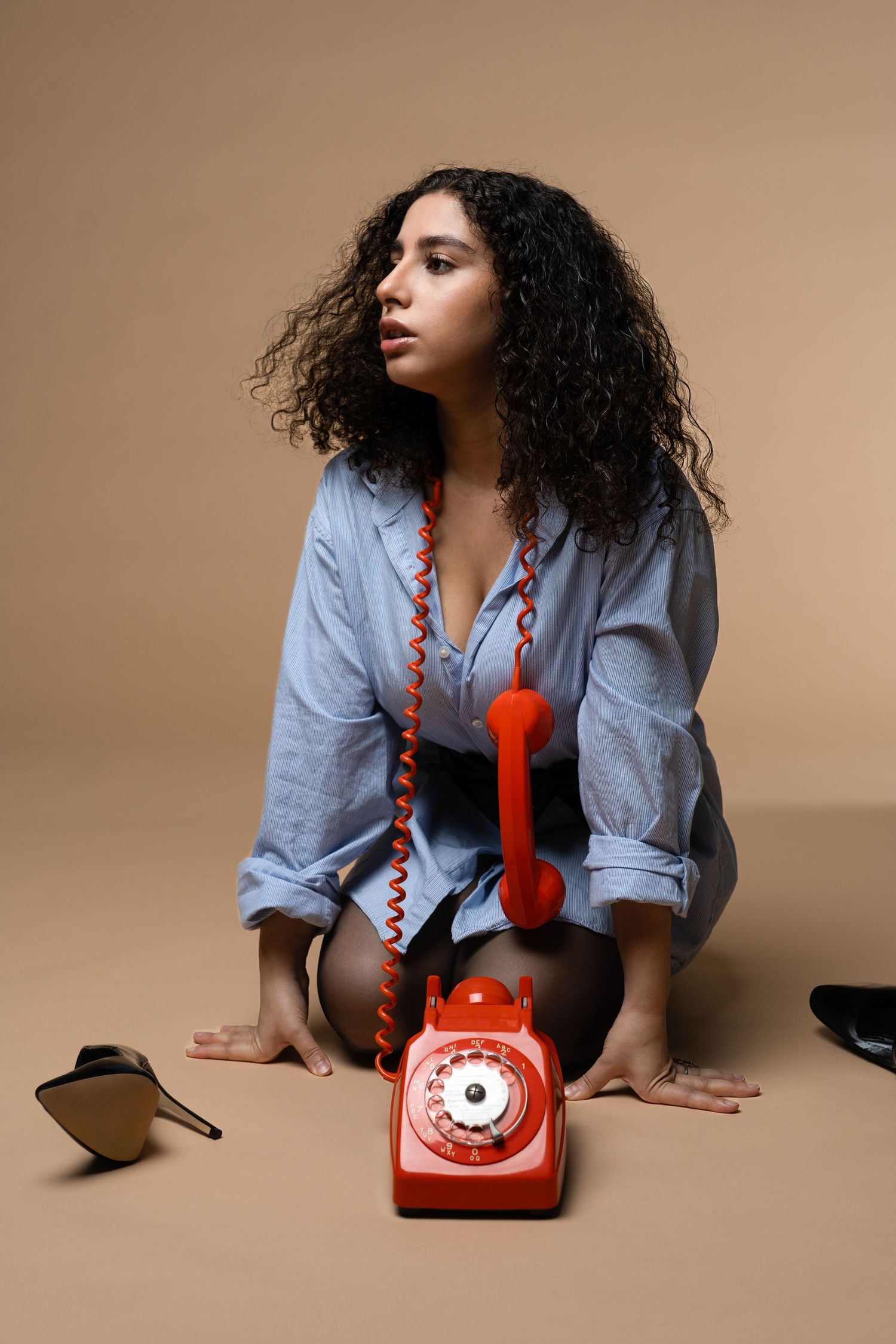 modèle féminin, mode, studio, photographie mode