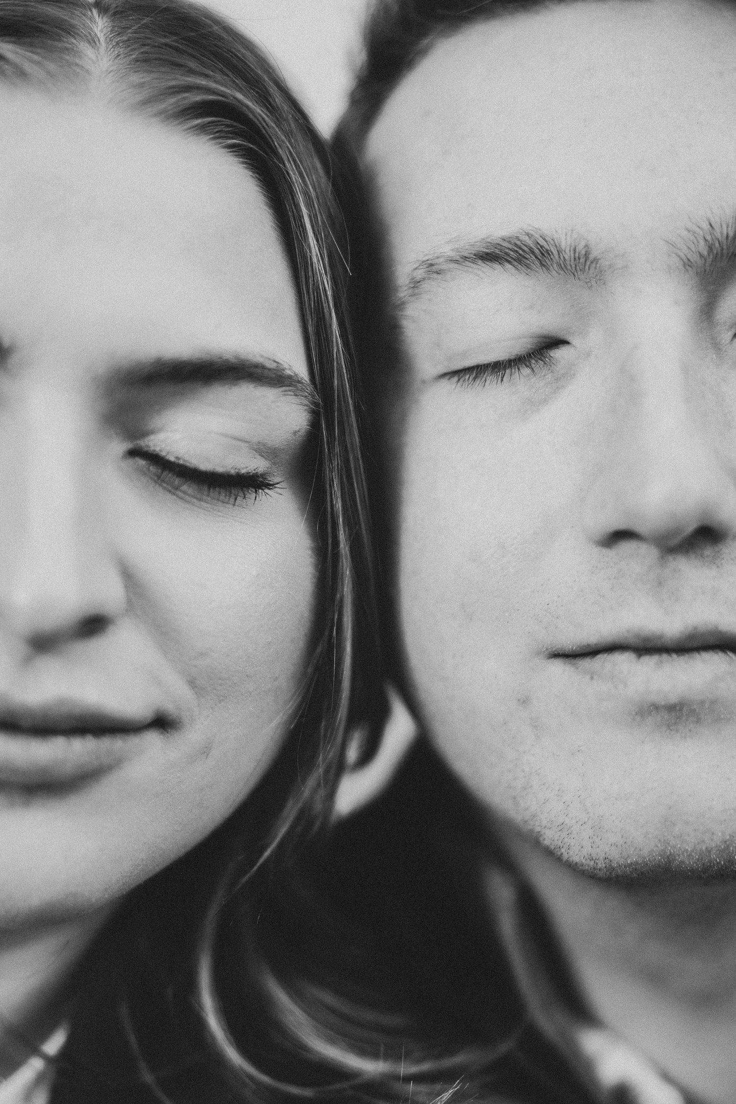black-and-white-face-couples