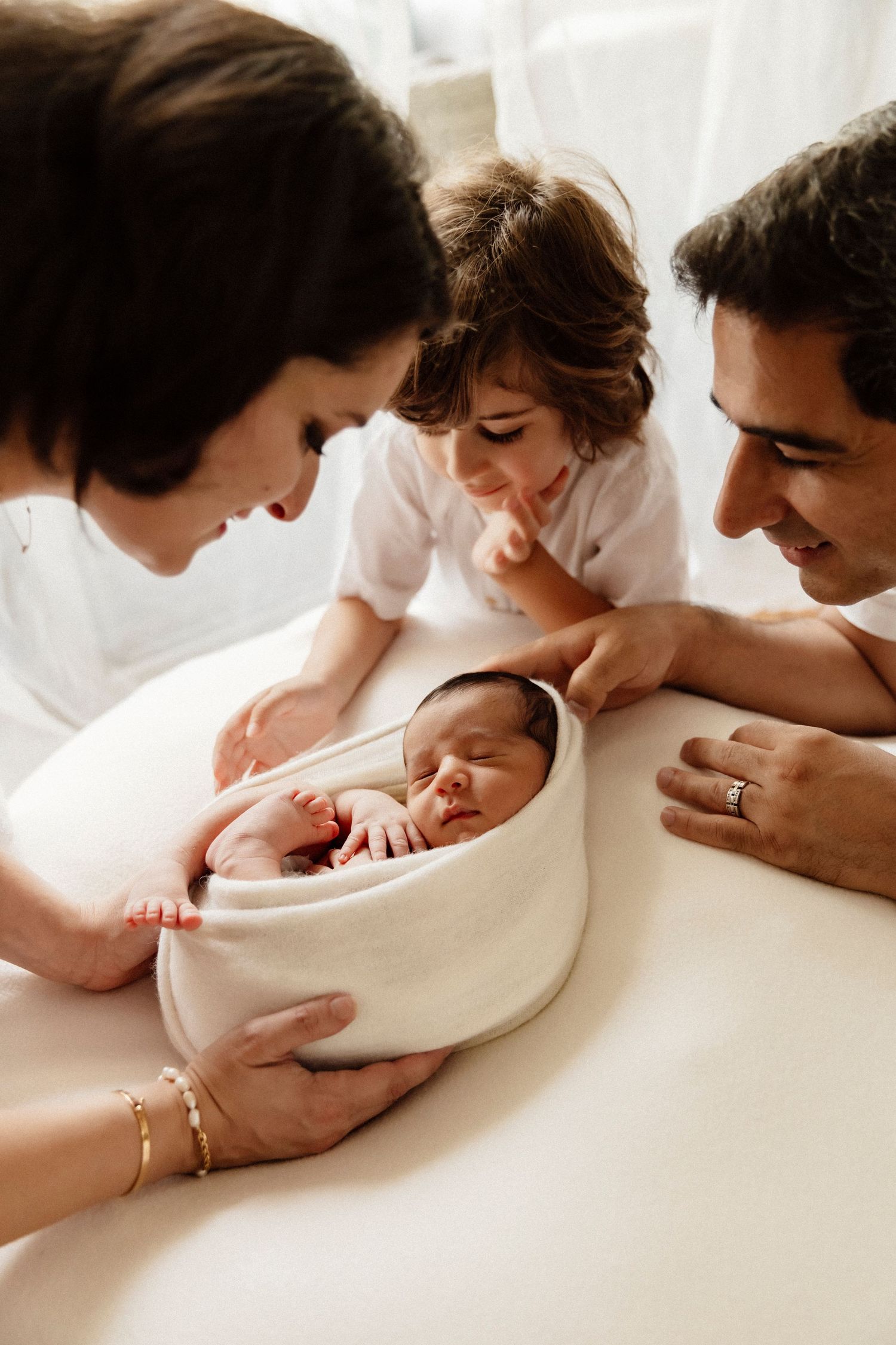 Newborn and family in your home