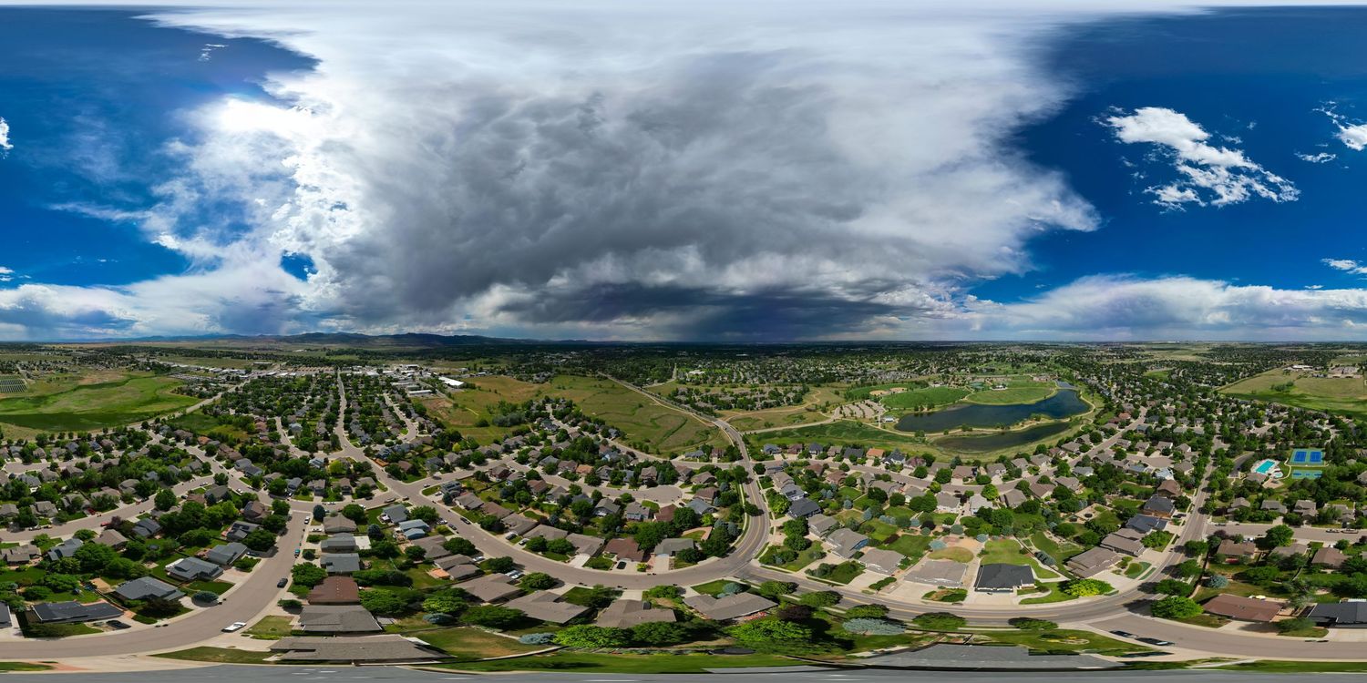 Aerial 360 drone imaging services for residential and commercial real estate and construction in Northern Colorado and Southern Wyoming.
