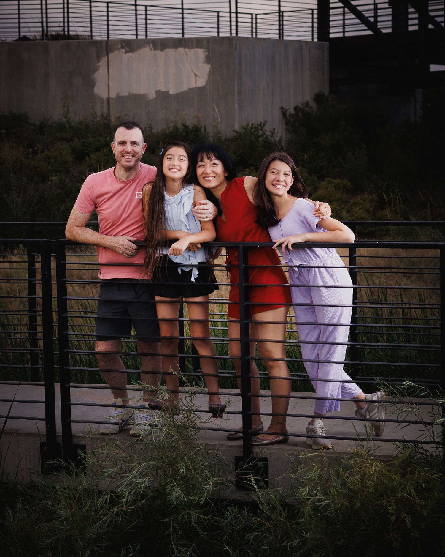 Family photos done outside at a park in Colorado