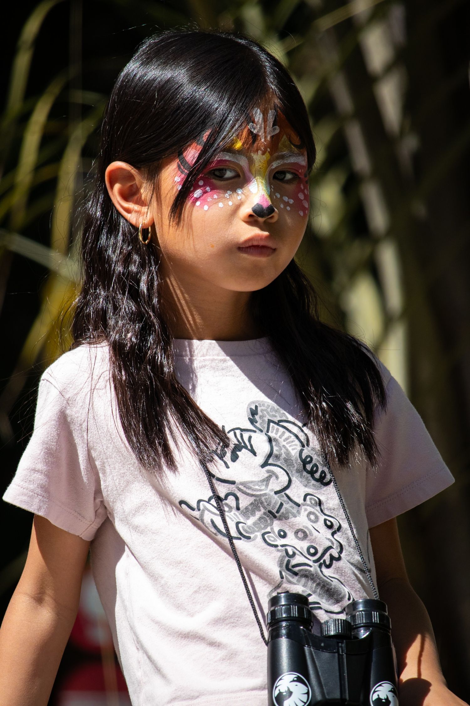 face painted girl