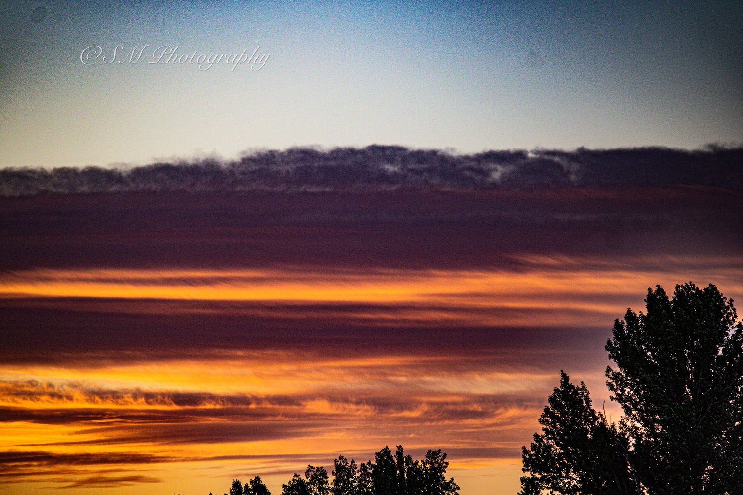 Sunset in Calgary, Alberta.