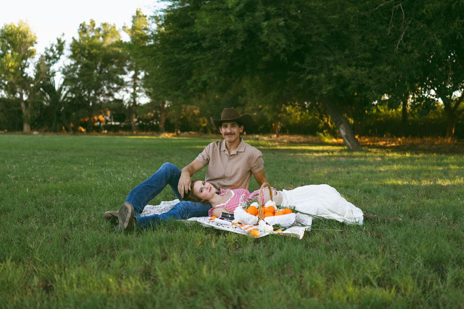 couple embracing during a maternity session