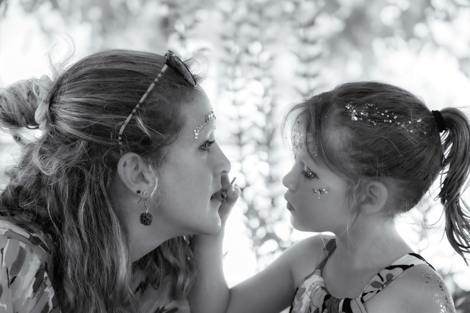 Photo Mère  Fille Noir et Blanc