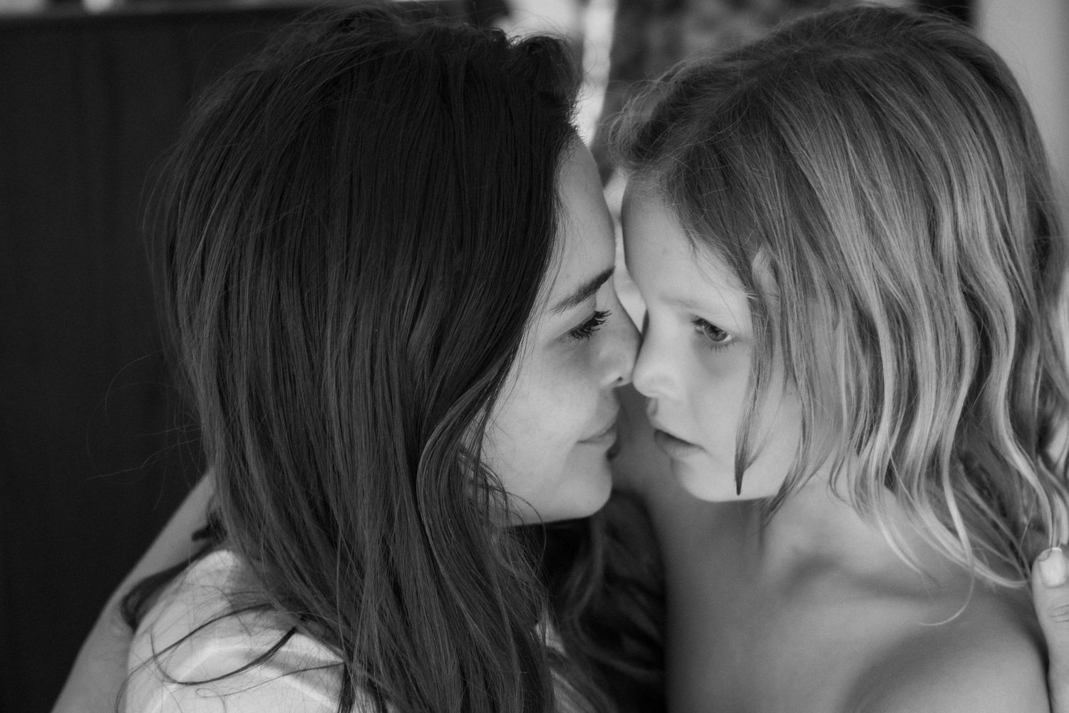 Photo Mère Fille Noir et Blanc