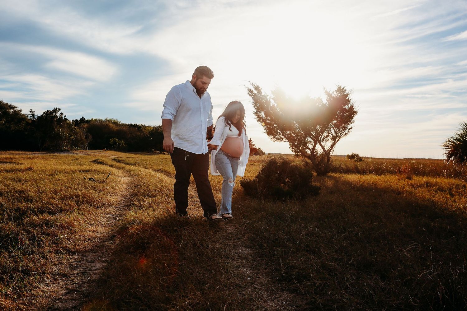 Maternity photography session Ft. Clinch State Park