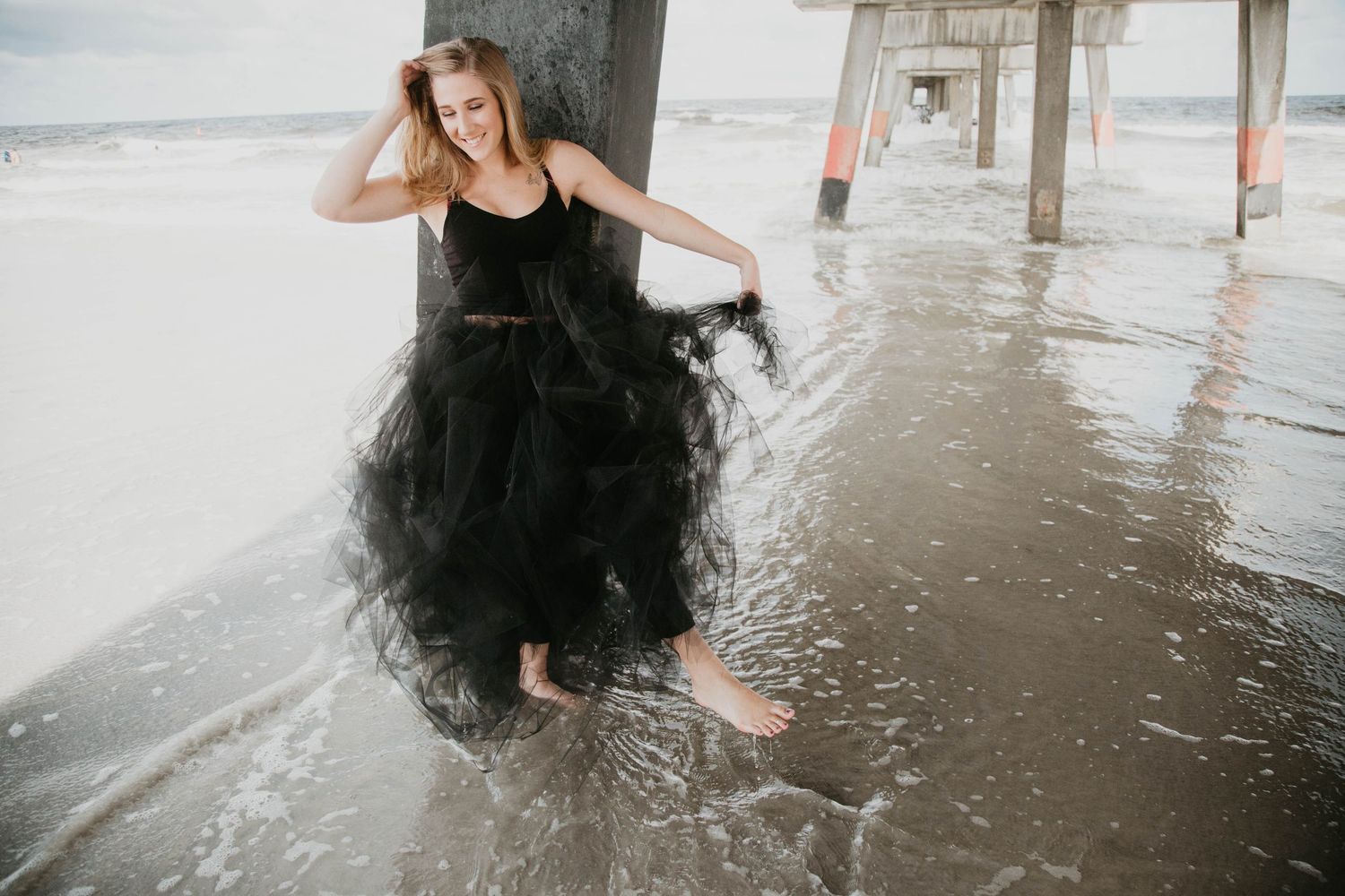Styled Senior Photo Session Jacksonville Beach Pier
