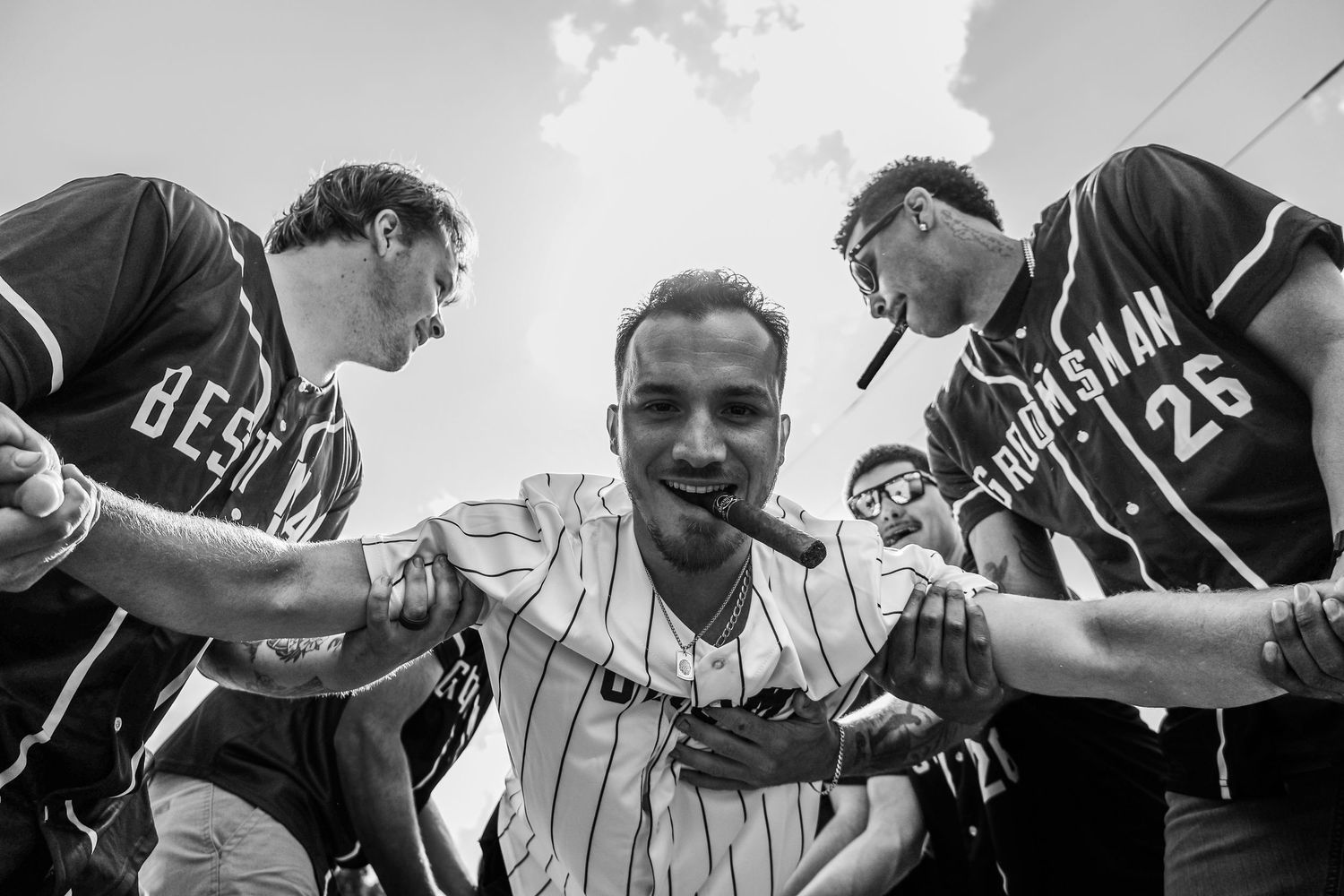 Groom fun photos at Valley View Wedding Event