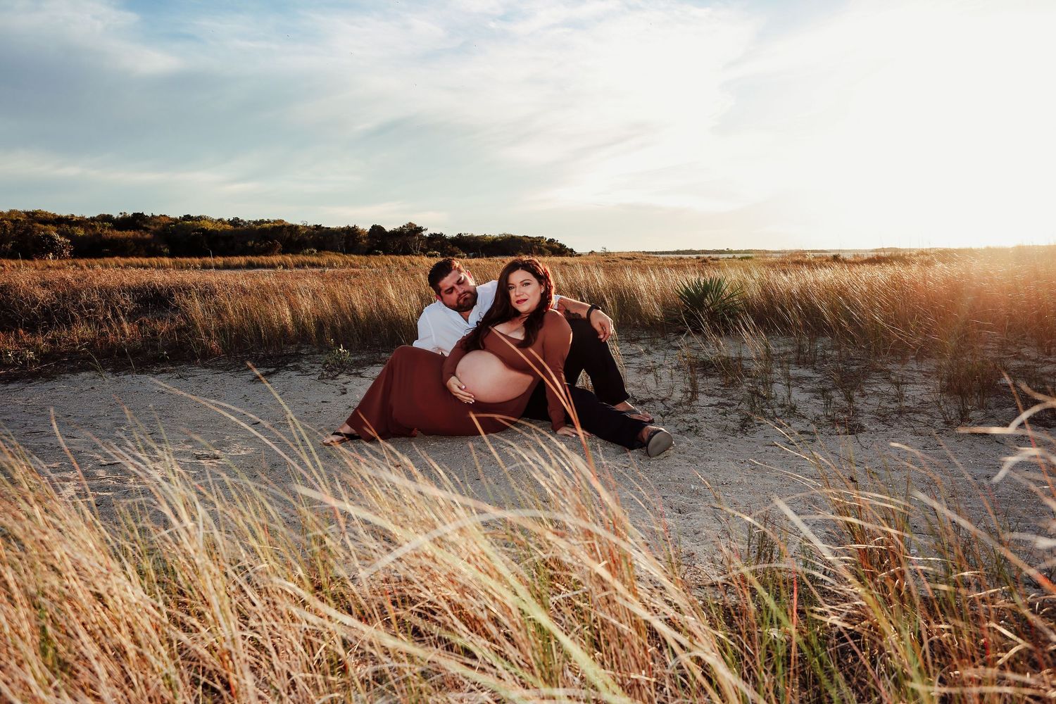 Maternity photography session Ft. Clinch State Park