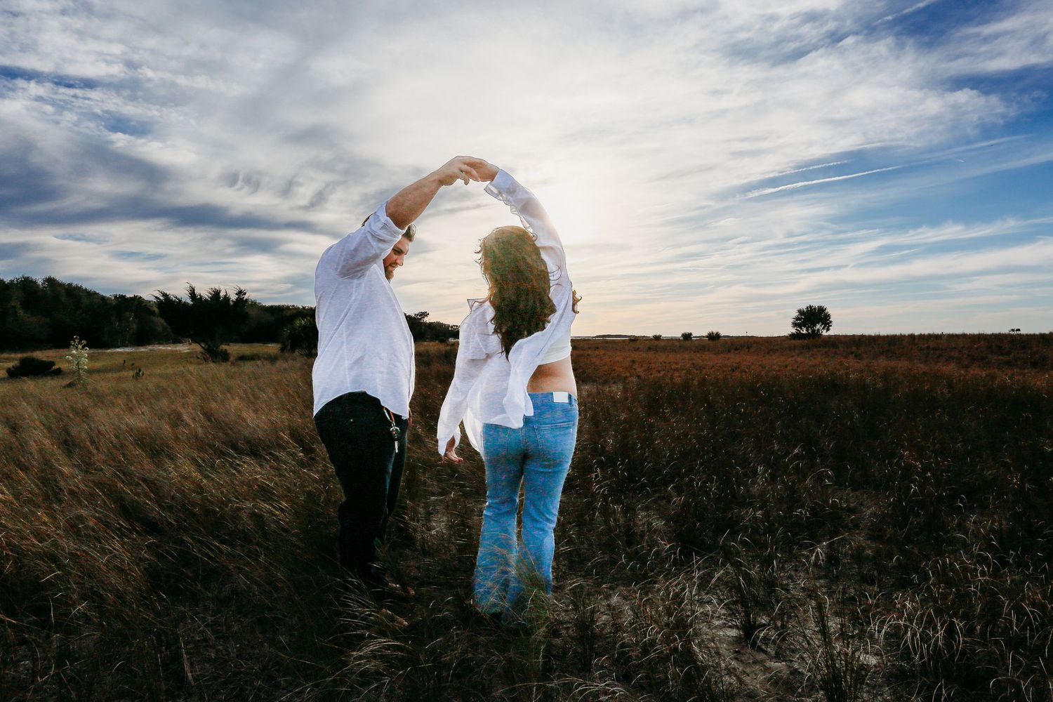 Maternity photography session Ft. Clinch State Park