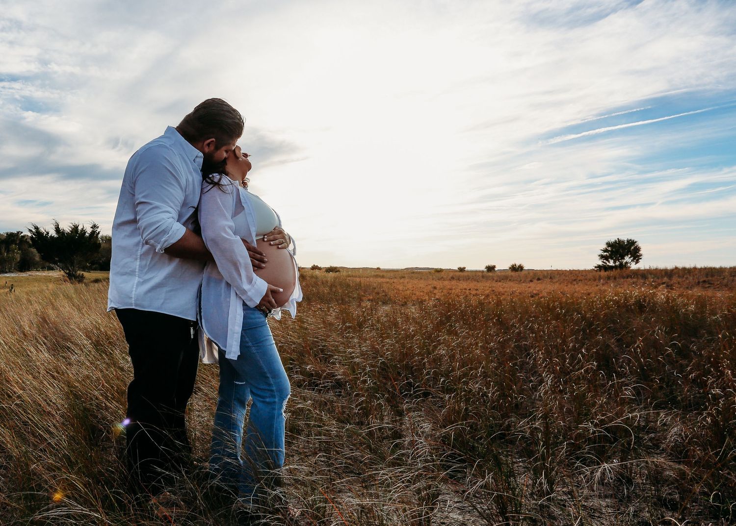 Maternity photography session Ft. Clinch State Park