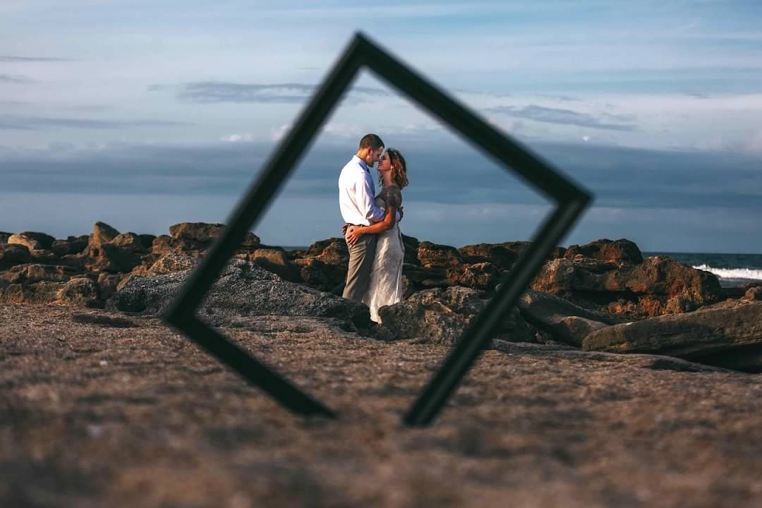 Wedding photography at Washington Oaks Gardens State Park