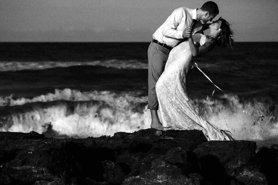 Wedding photography at Washington Oaks Gardens State Park