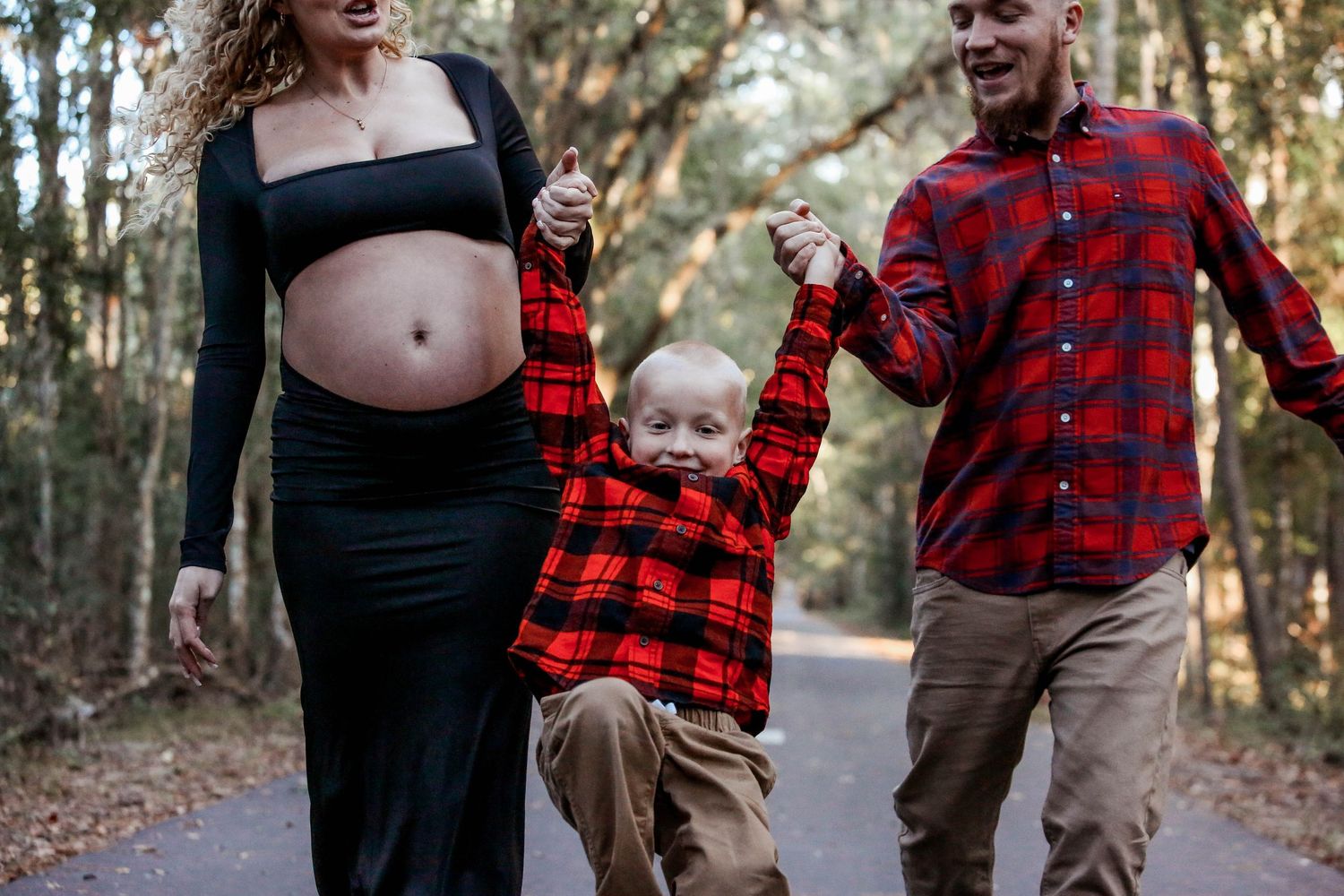 Maternity photography session at Camp Milton