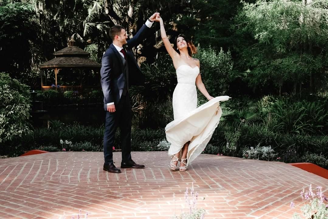 Wedding photography at Washington Oaks Gardens State Park