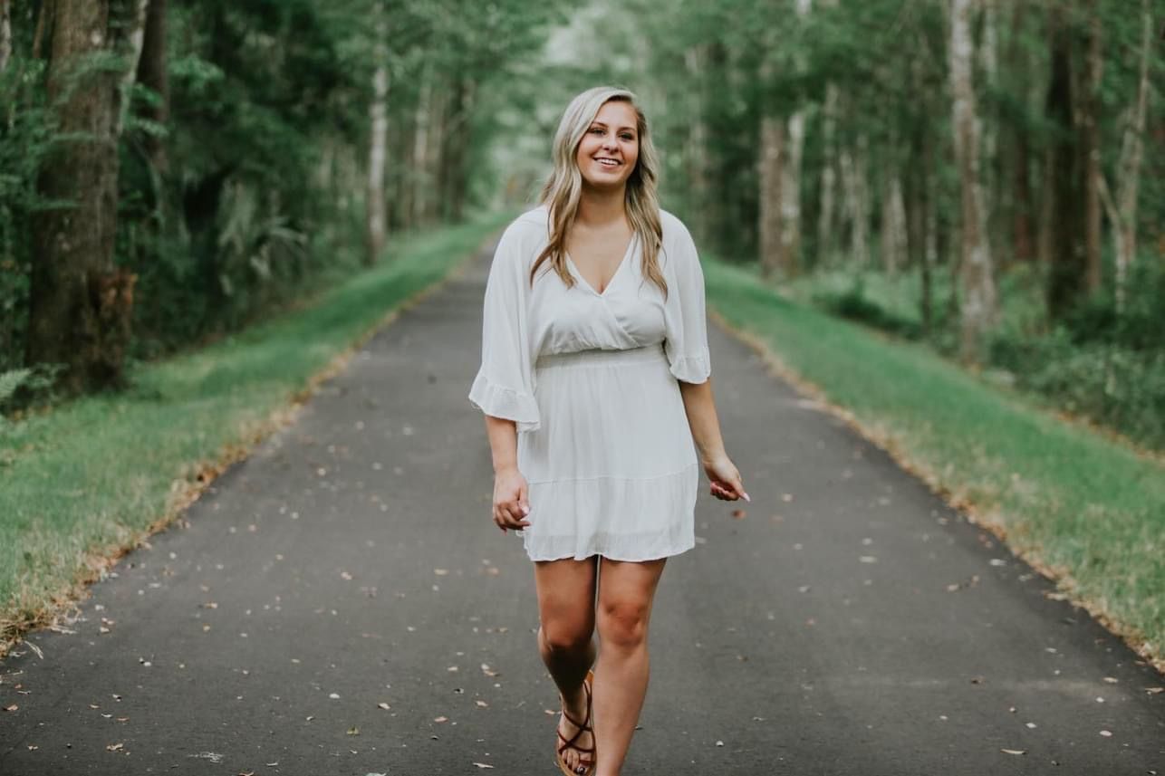 Senior photography session at Camp Milton