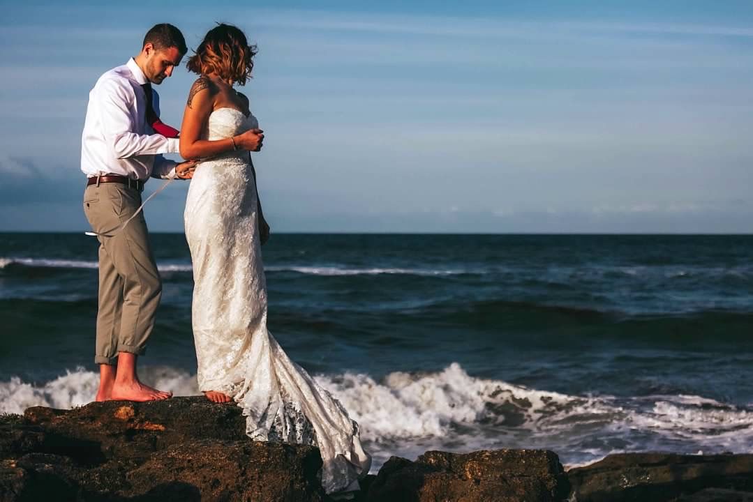 Wedding photography at Washington Oaks Gardens State Park