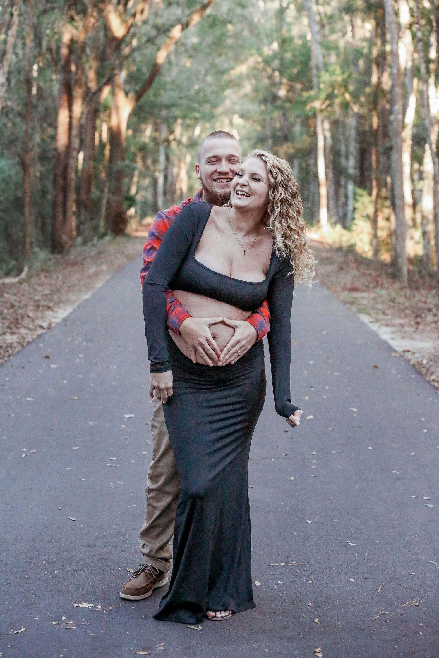 Maternity photography session at Camp Milton